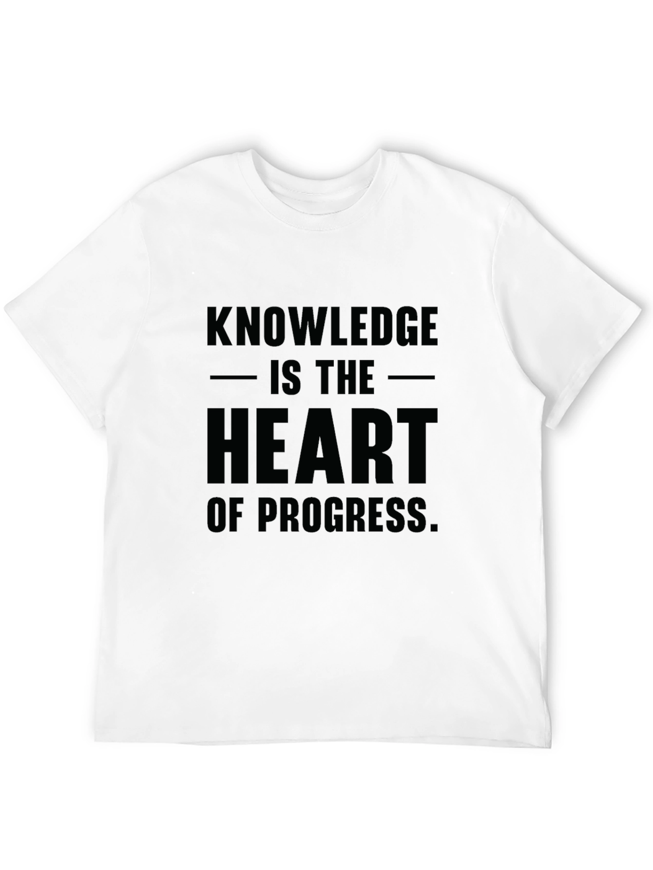 Knowledge is Heart of Progress Graphic Tee