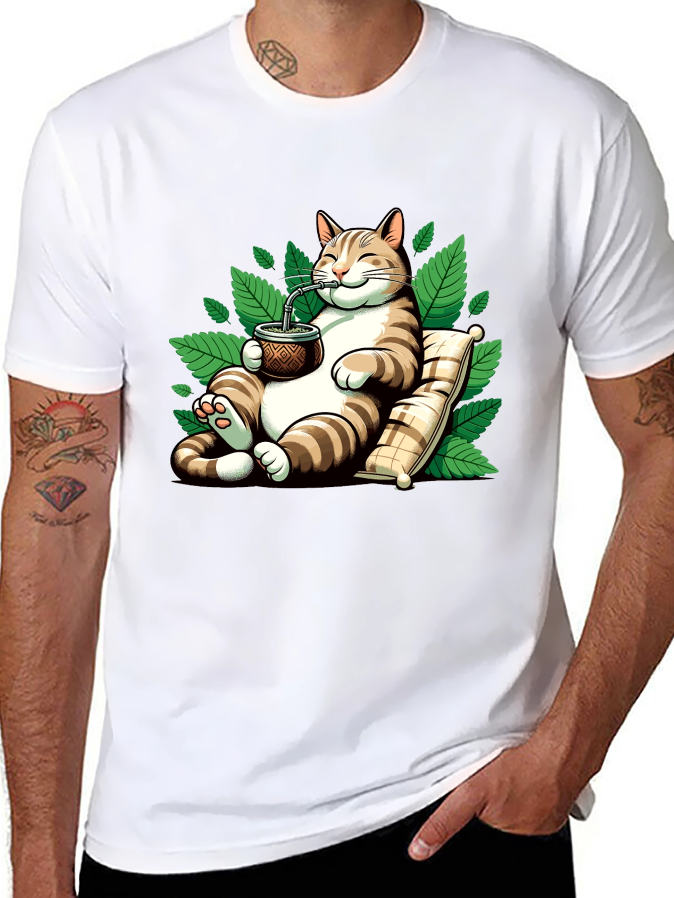 Chill Cat Mate T-Shirt - Relaxed Feline Vibes