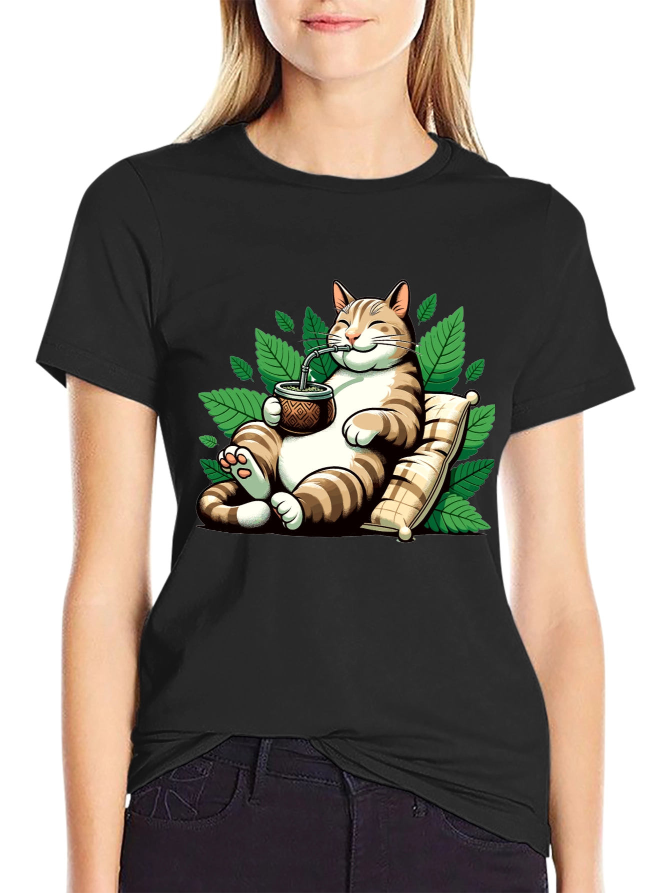 Chill Cat Mate T-Shirt - Relaxed Feline Vibes