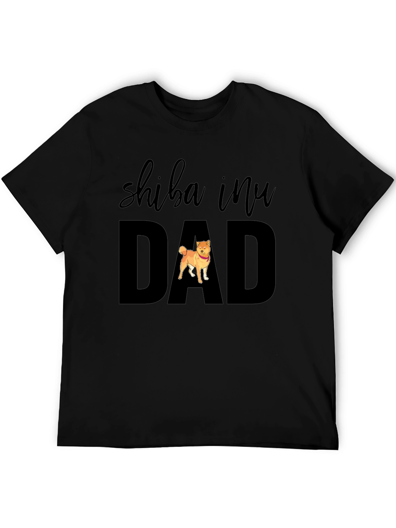 Shiba Inu Dad T-Shirt - Black Dog Lover Tee