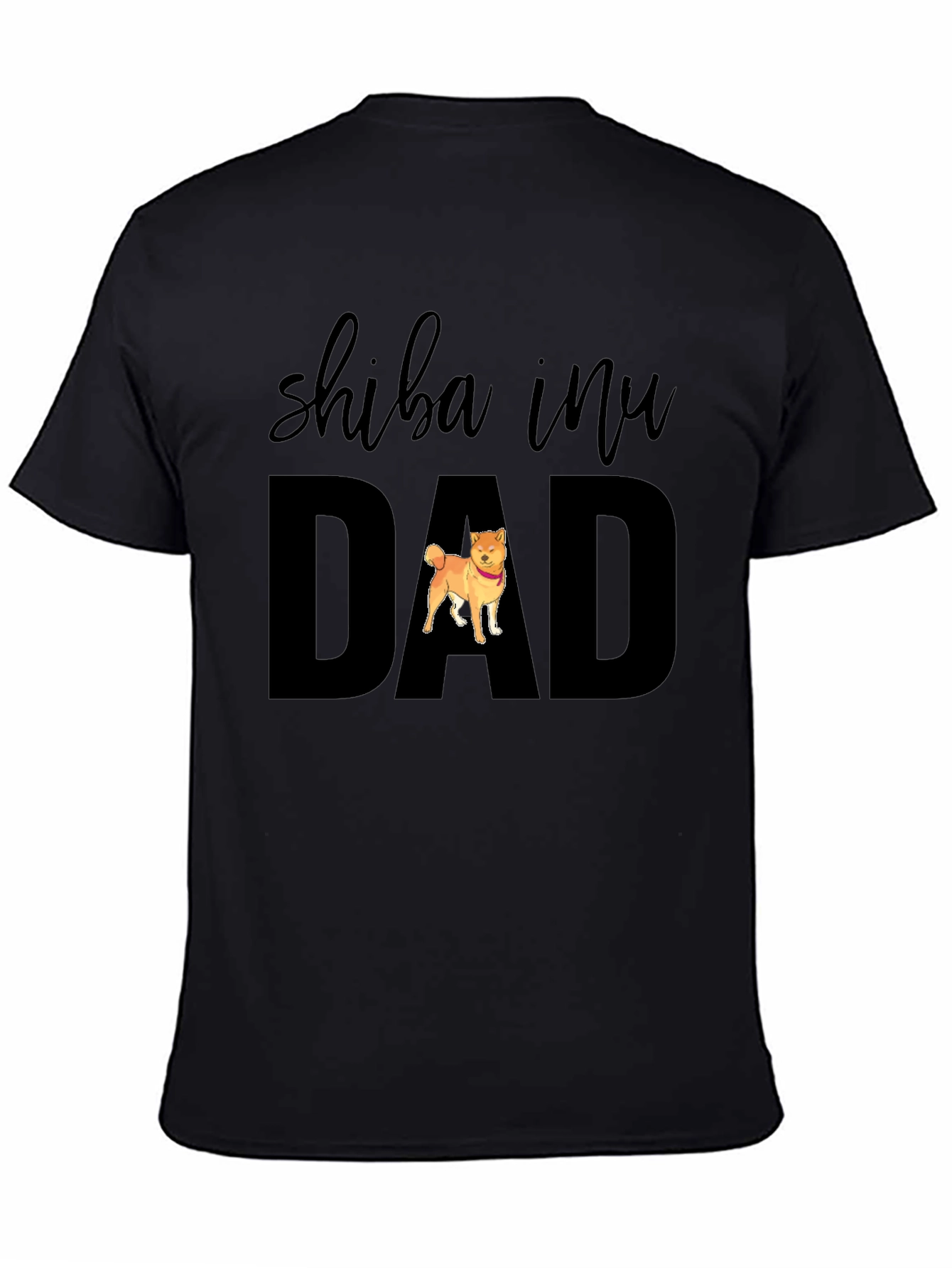Shiba Inu Dad T-Shirt - Black Dog Lover Tee