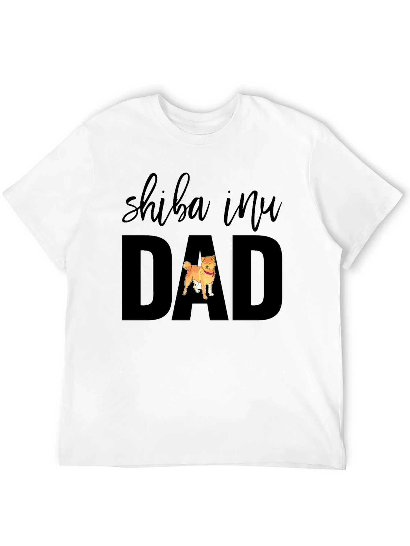 Shiba Inu Dad T-Shirt - Black Dog Lover Tee