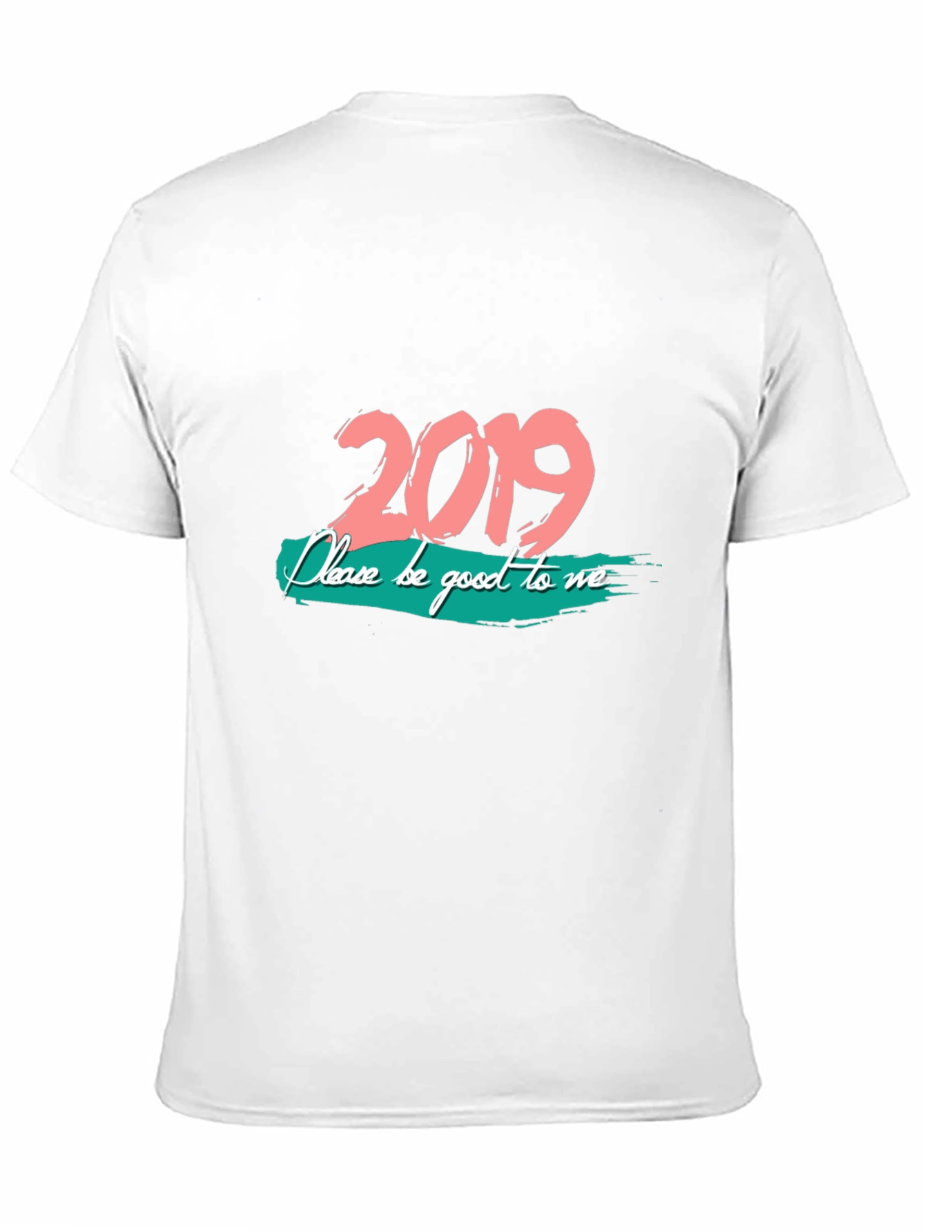 2019 Graphic Print Black T-Shirt