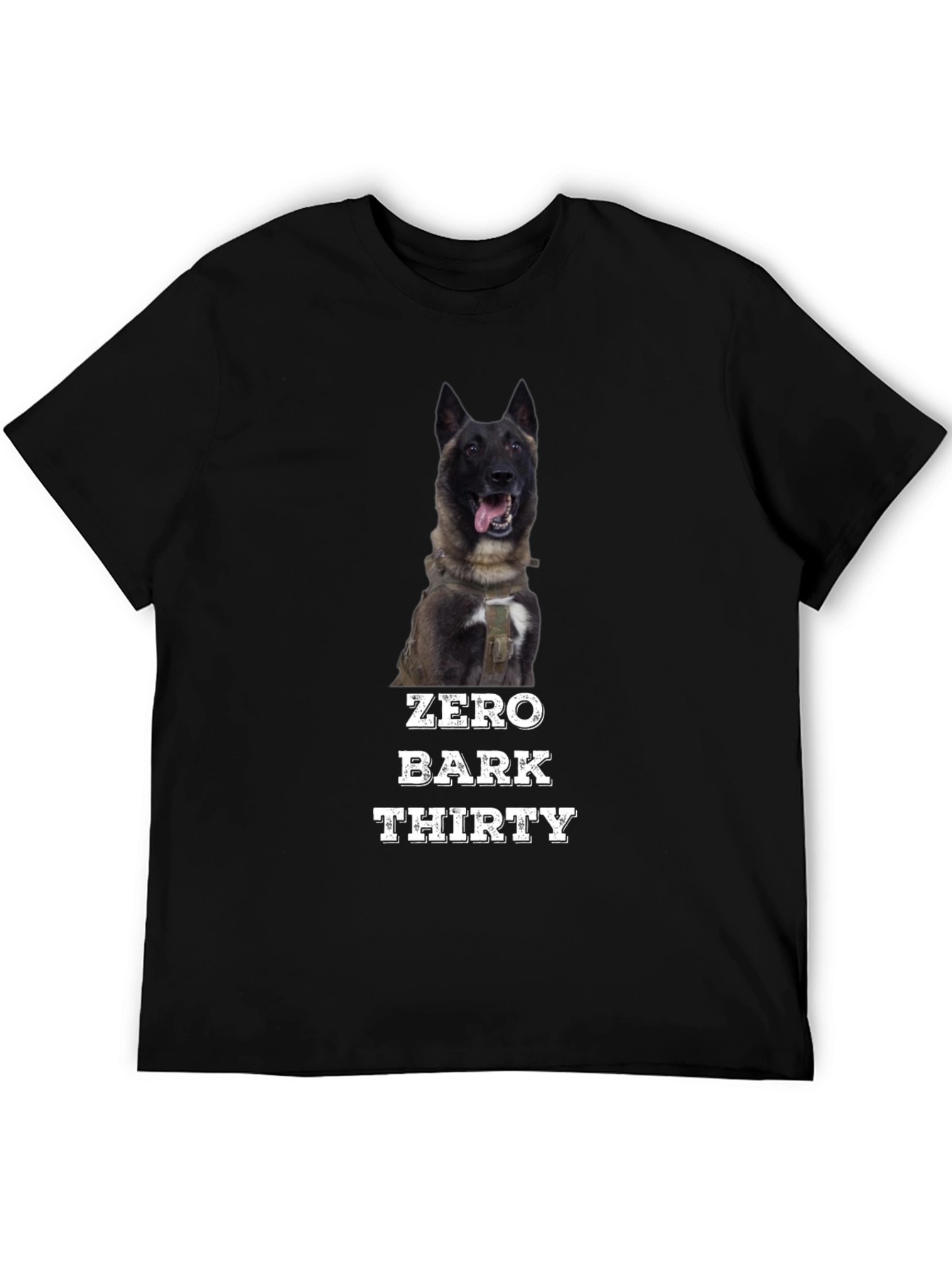 Zero Bark Thirty T-Shirt - Dog Lover Tee