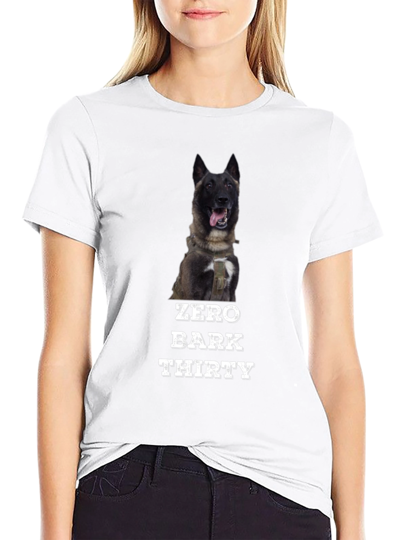 Zero Bark Thirty T-Shirt - Dog Lover Tee
