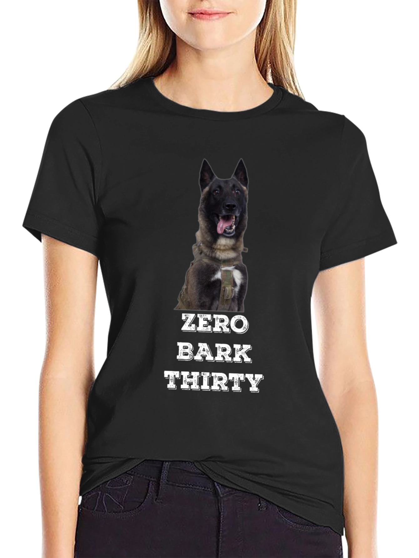 Zero Bark Thirty T-Shirt - Dog Lover Tee