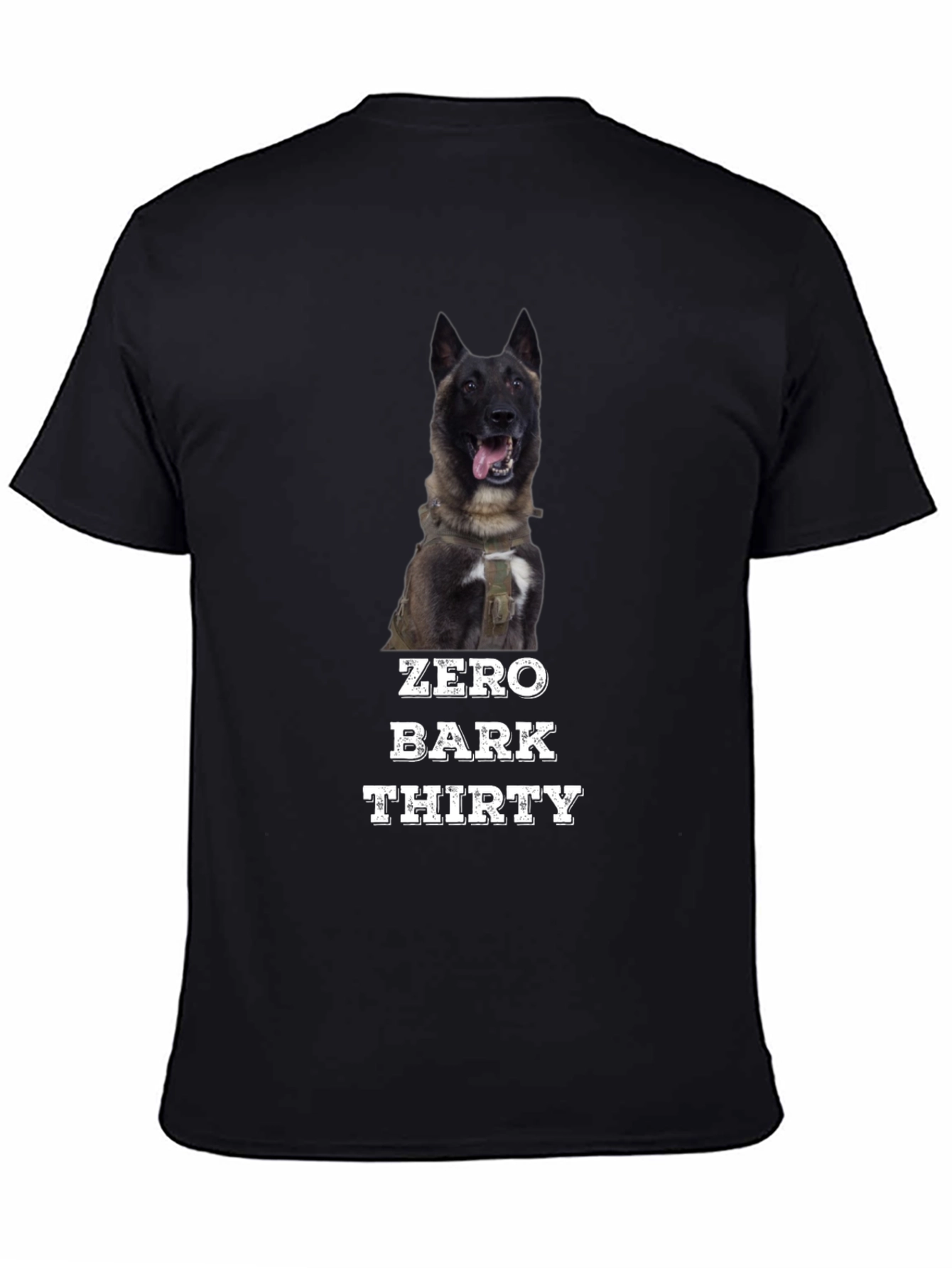 Zero Bark Thirty T-Shirt - Dog Lover Tee