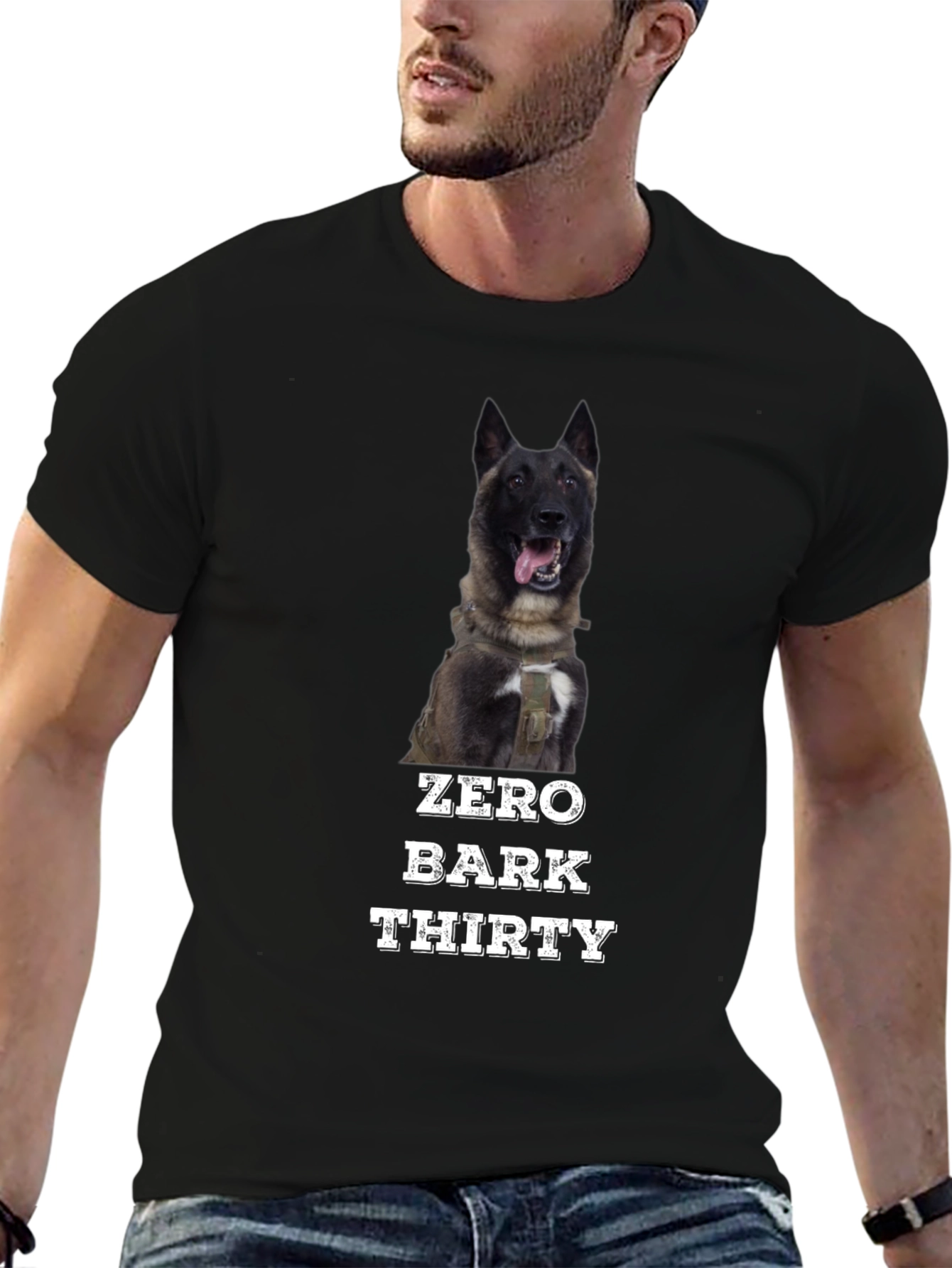 Zero Bark Thirty T-Shirt - Dog Lover Tee