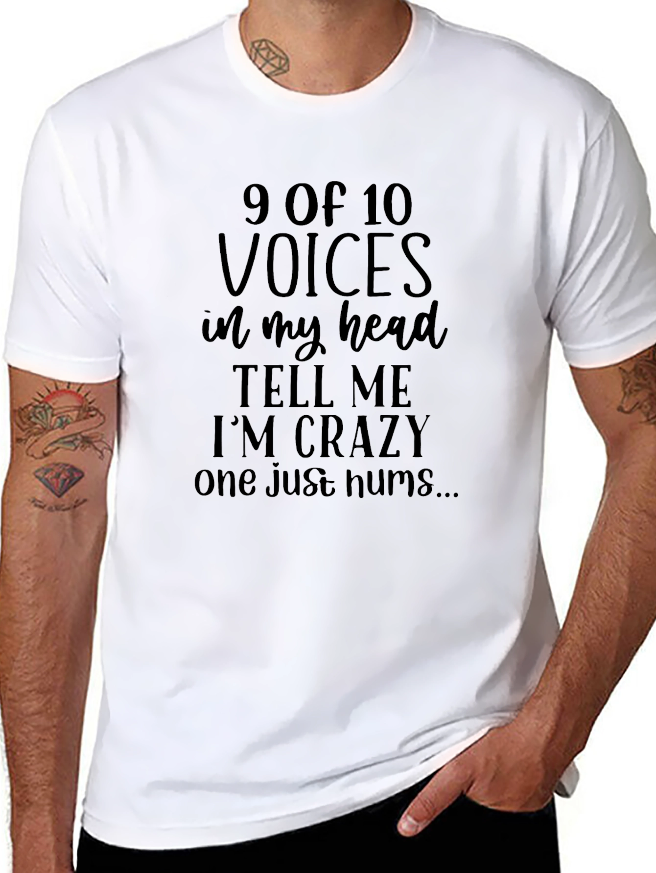 Humorous Voices in My Head Graphic Tee
