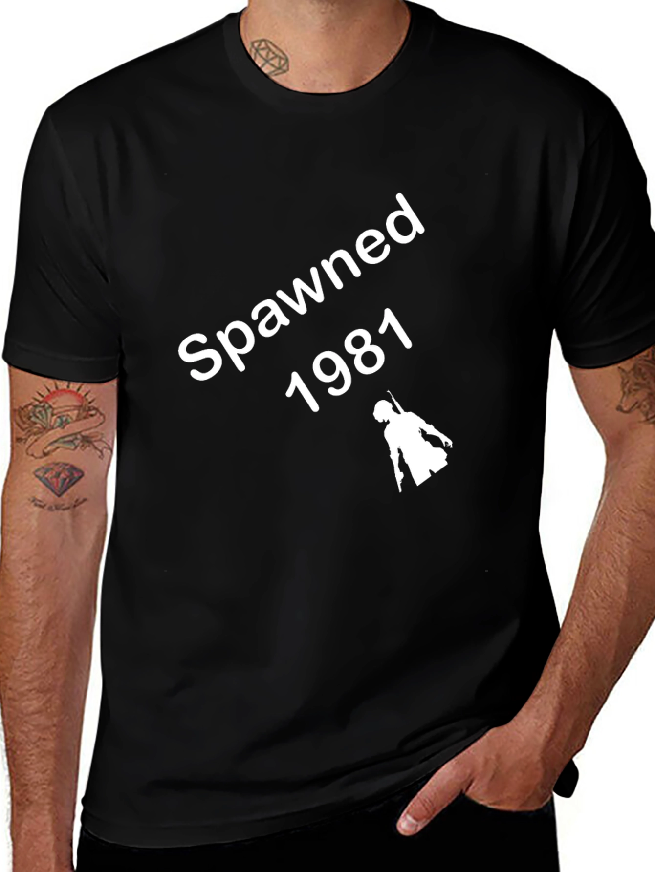 Spawned 1981 Graphic T-Shirt - Retro Gamer Style