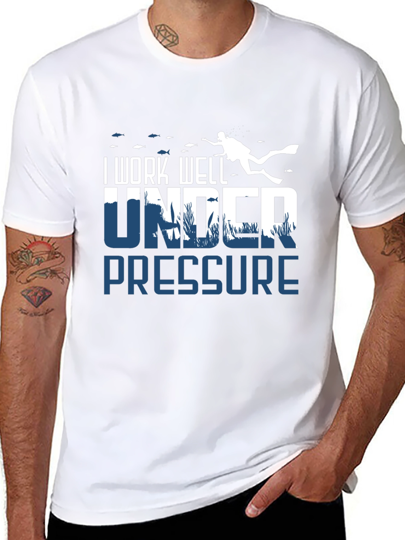 I Work Well Under Pressure Scuba Diving T-Shirt