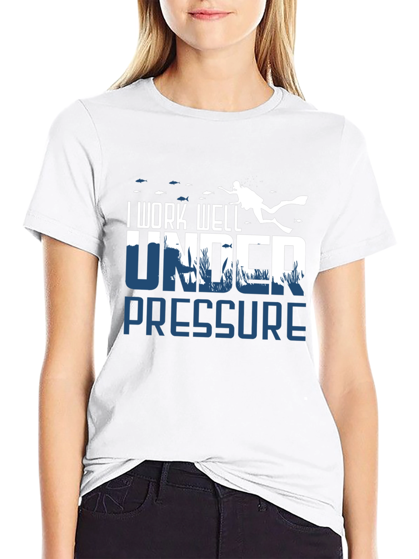I Work Well Under Pressure Scuba Diving T-Shirt