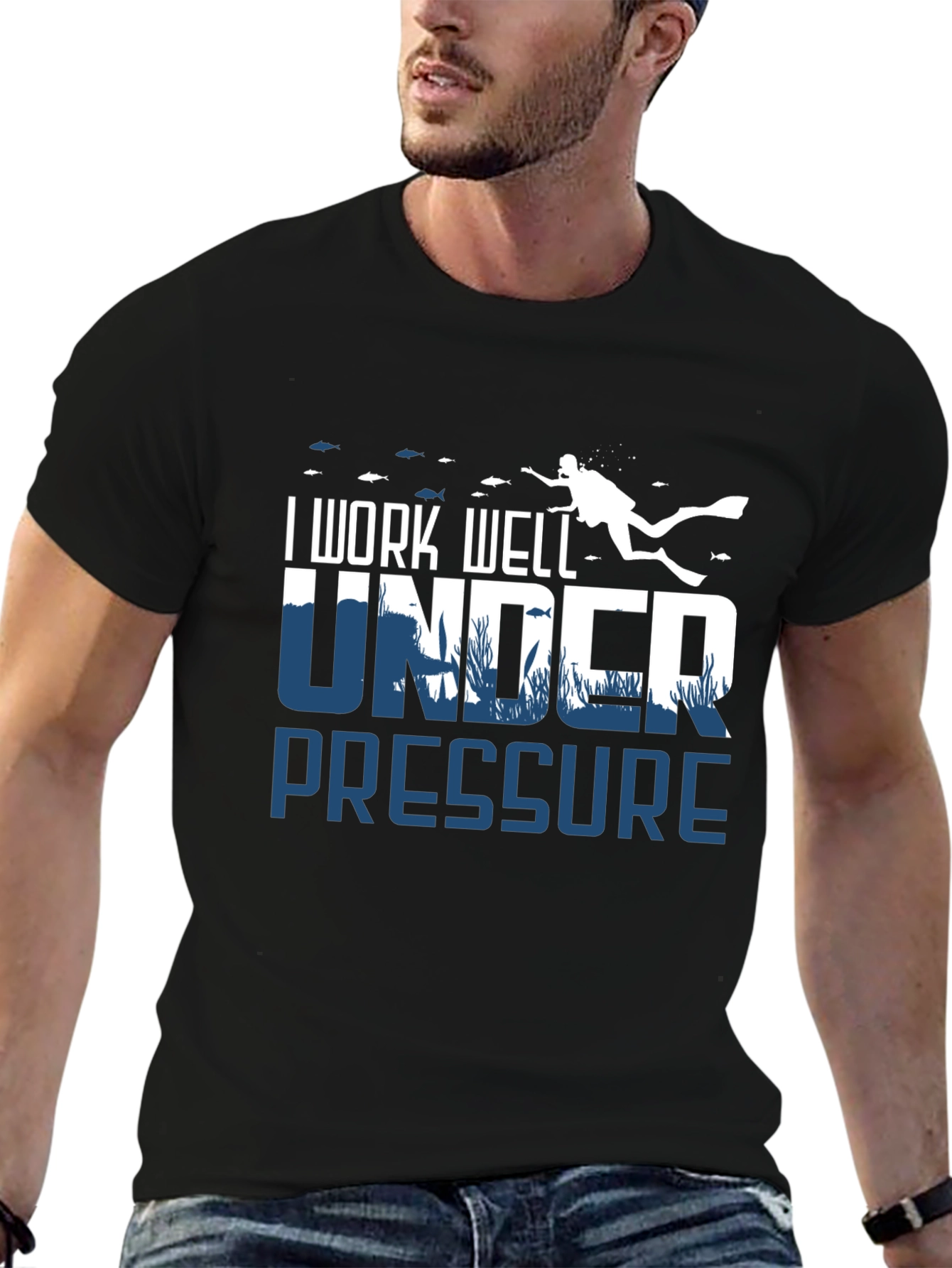 I Work Well Under Pressure Scuba Diving T-Shirt