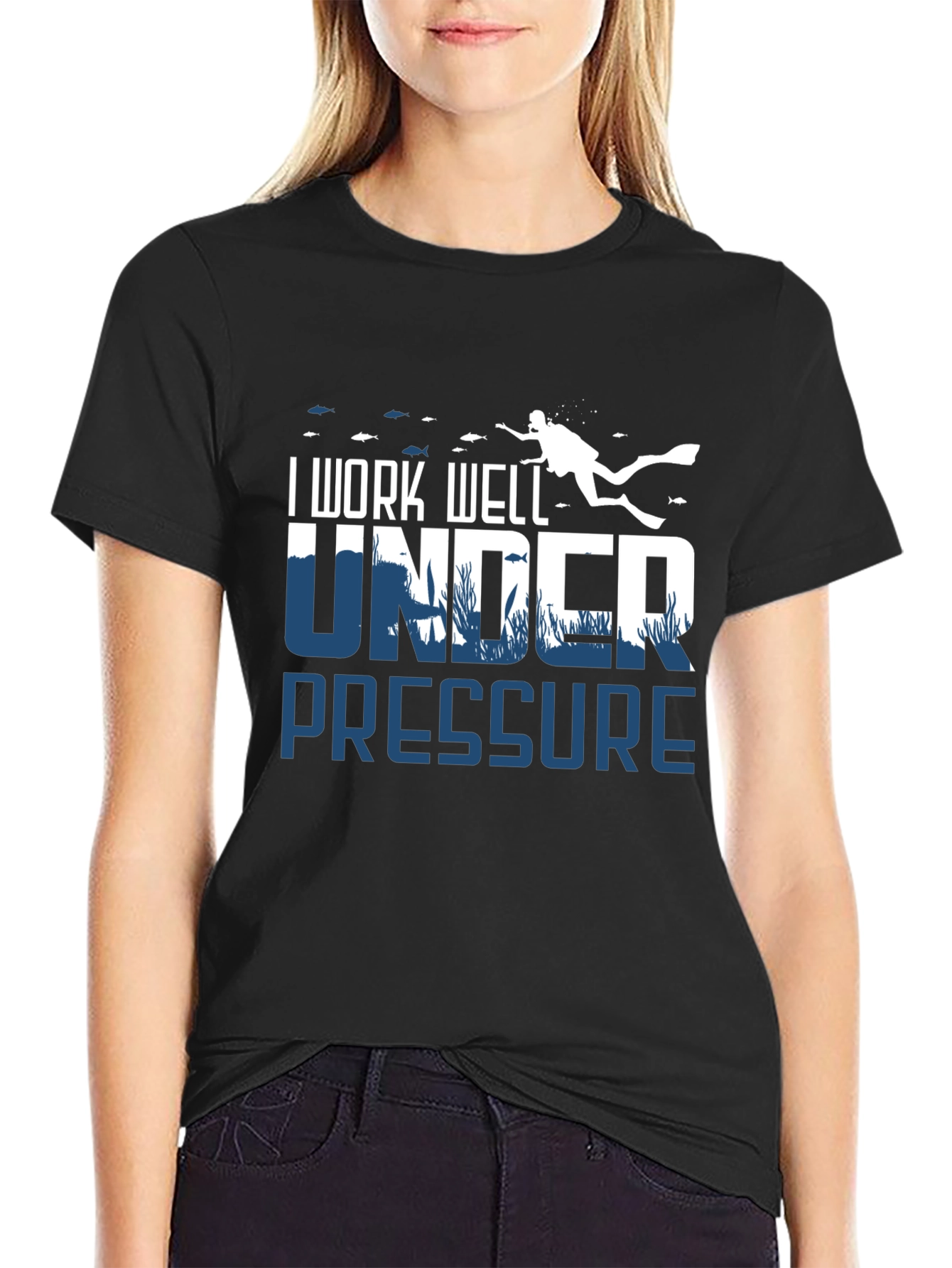 I Work Well Under Pressure Scuba Diving T-Shirt