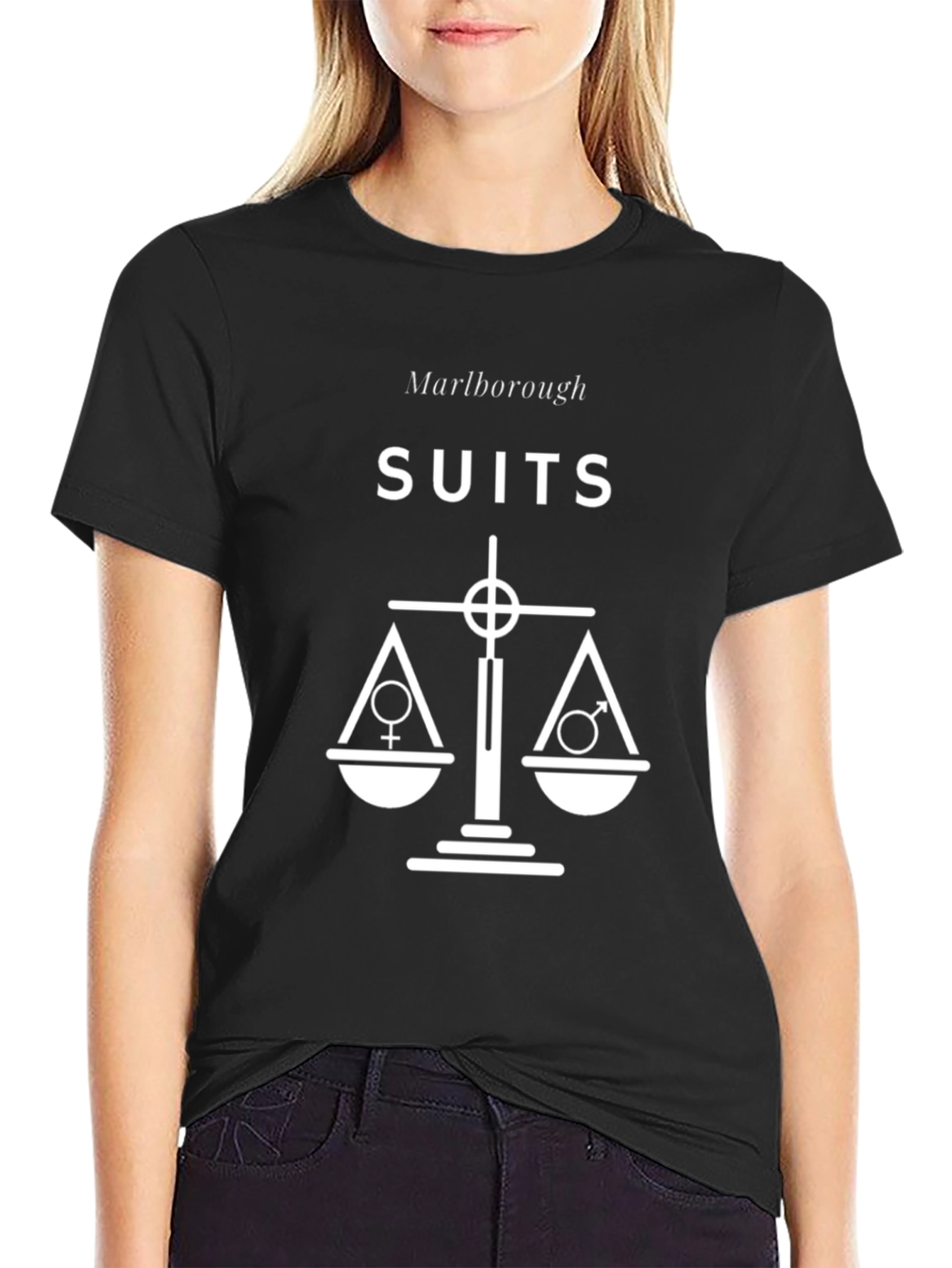 Marlborough Suits Black Graphic T-Shirt