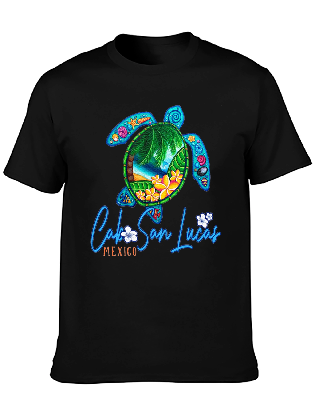 Cabo San Lucas Mexico Turtle Graphic T-Shirt