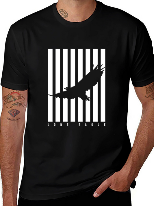 Lone Eagle Graphic Black T-Shirt