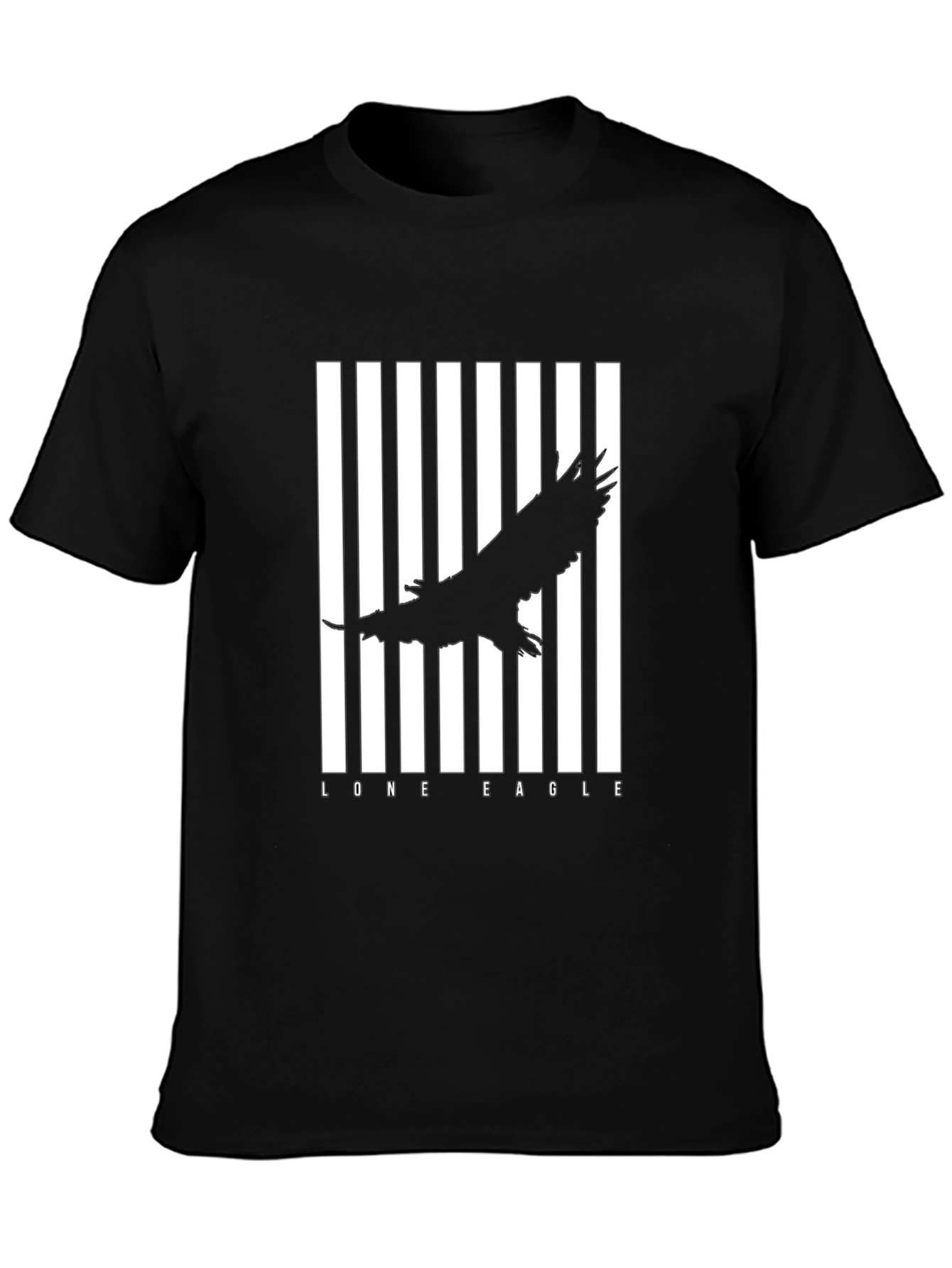 Lone Eagle Graphic Black T-Shirt