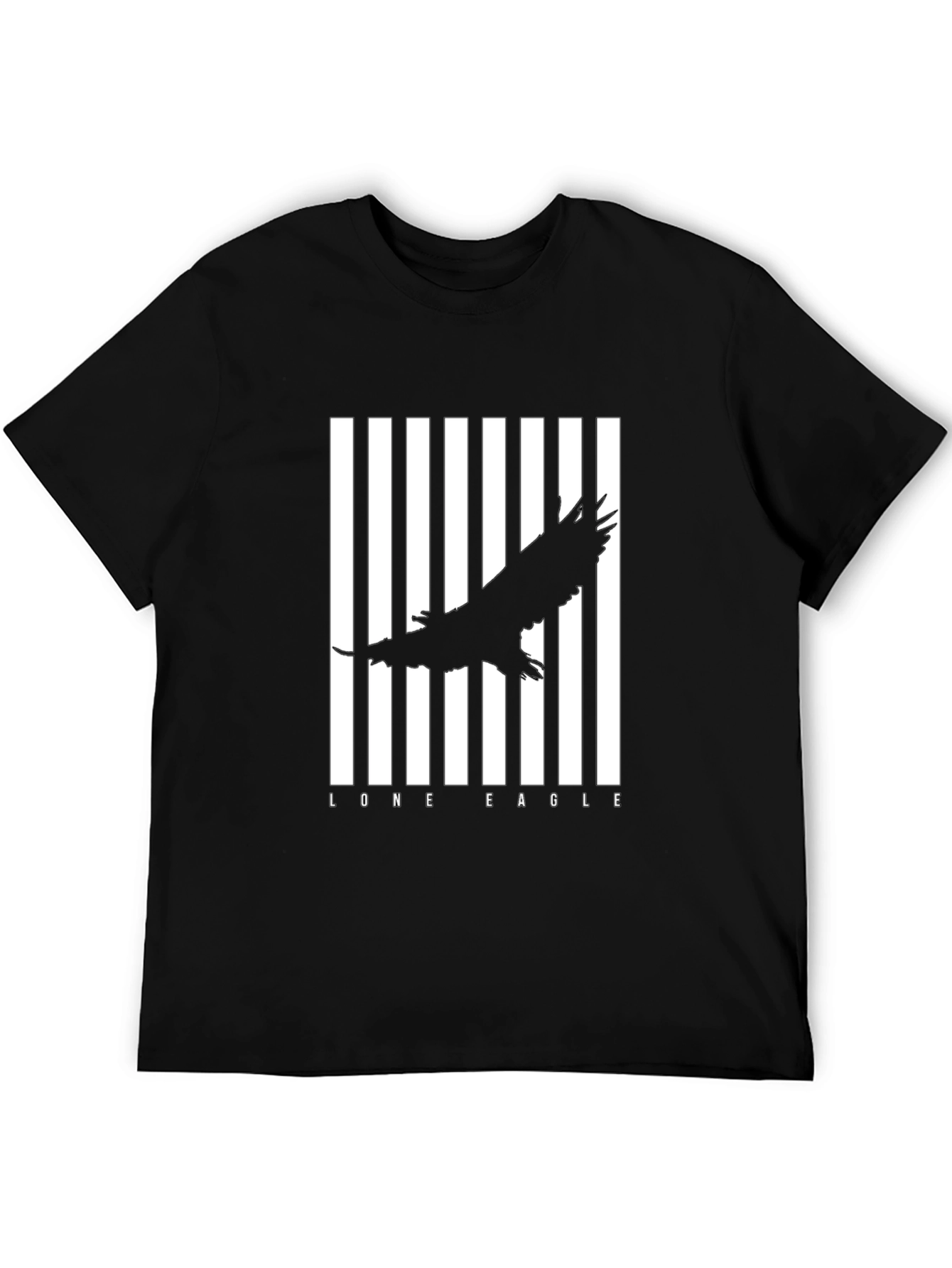 Lone Eagle Graphic Black T-Shirt
