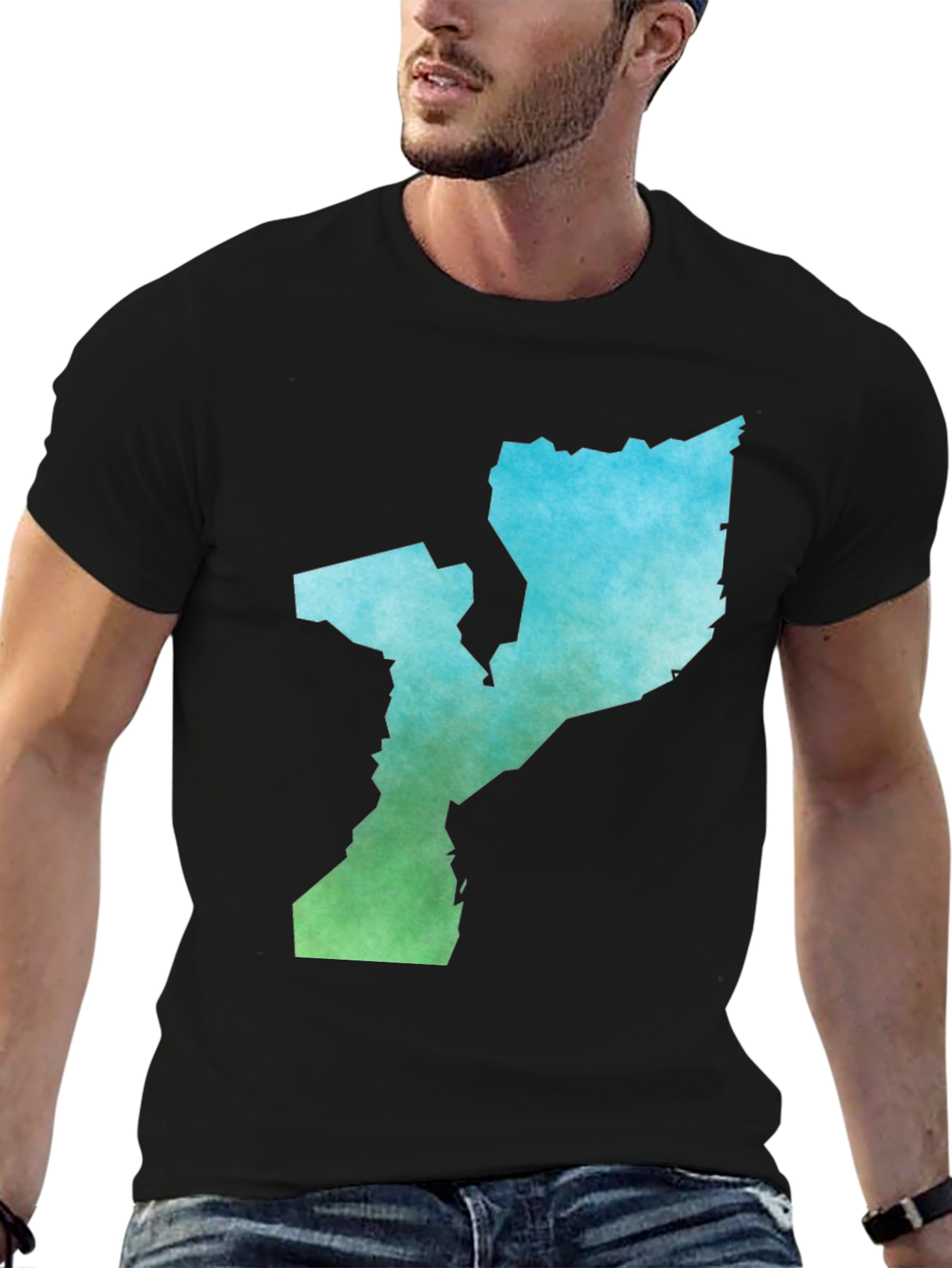 Mozambique Map T-Shirt - Gradient Country Pride