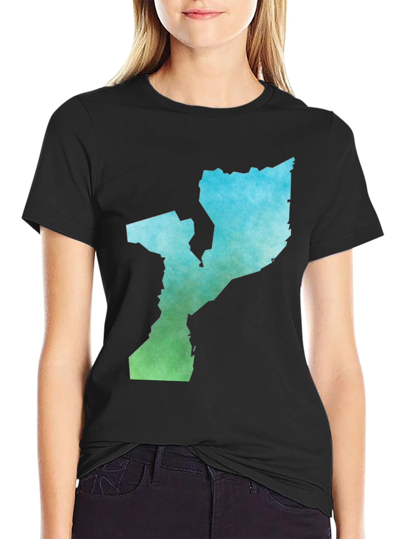 Mozambique Map T-Shirt - Gradient Country Pride