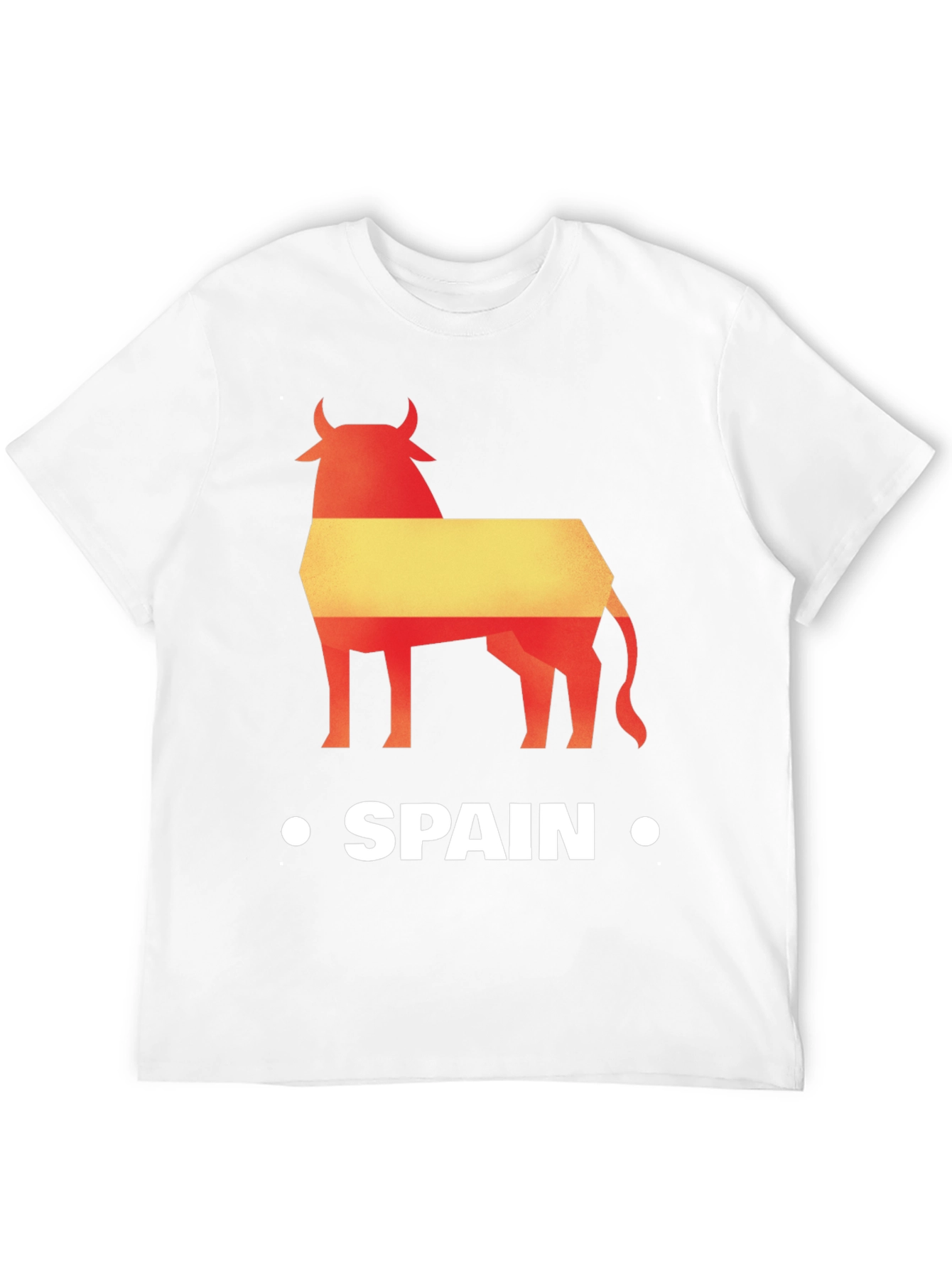 Spain Bull Graphic Tee - Black Cotton T-Shirt