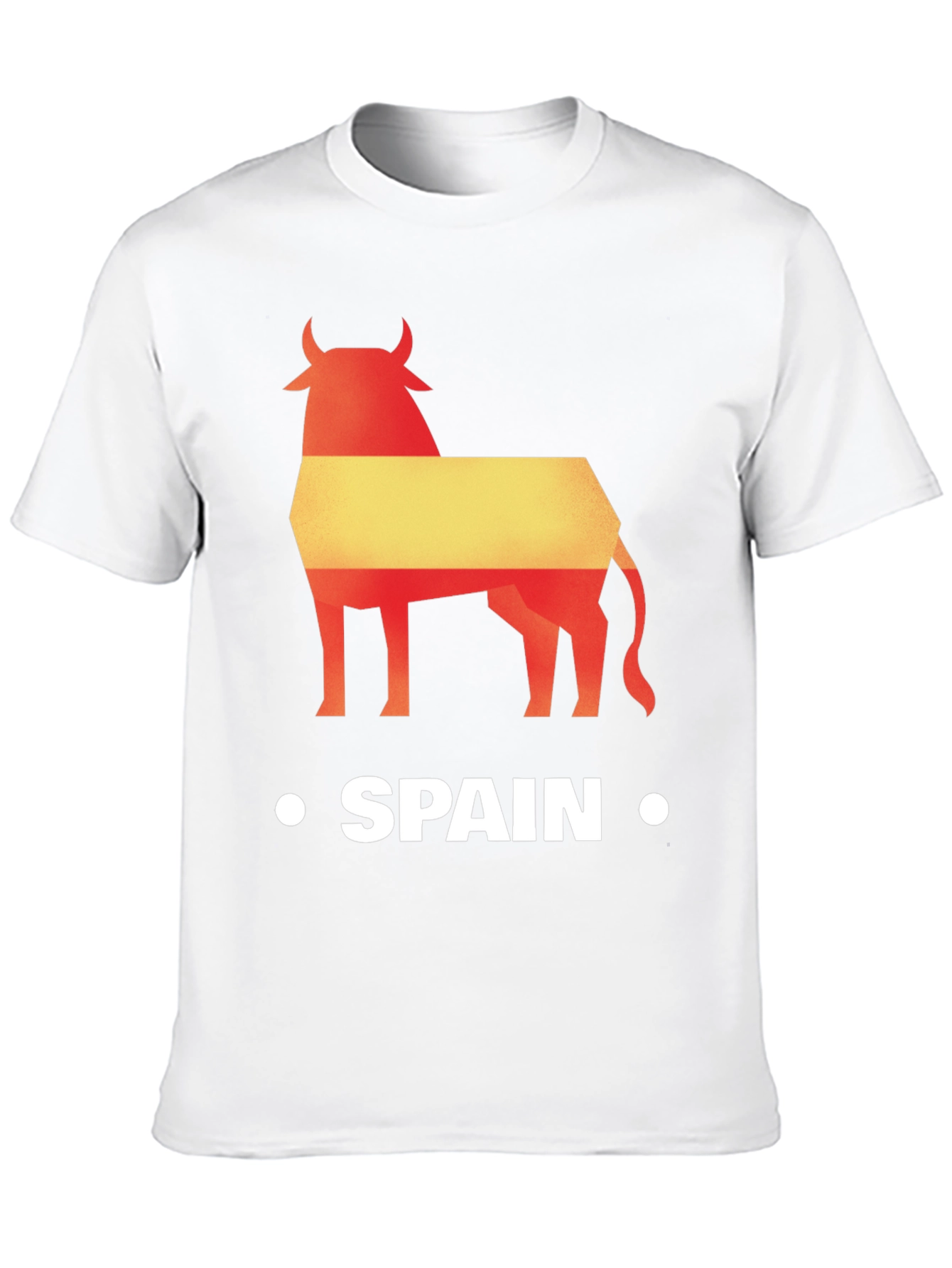 Spain Bull Graphic Tee - Black Cotton T-Shirt