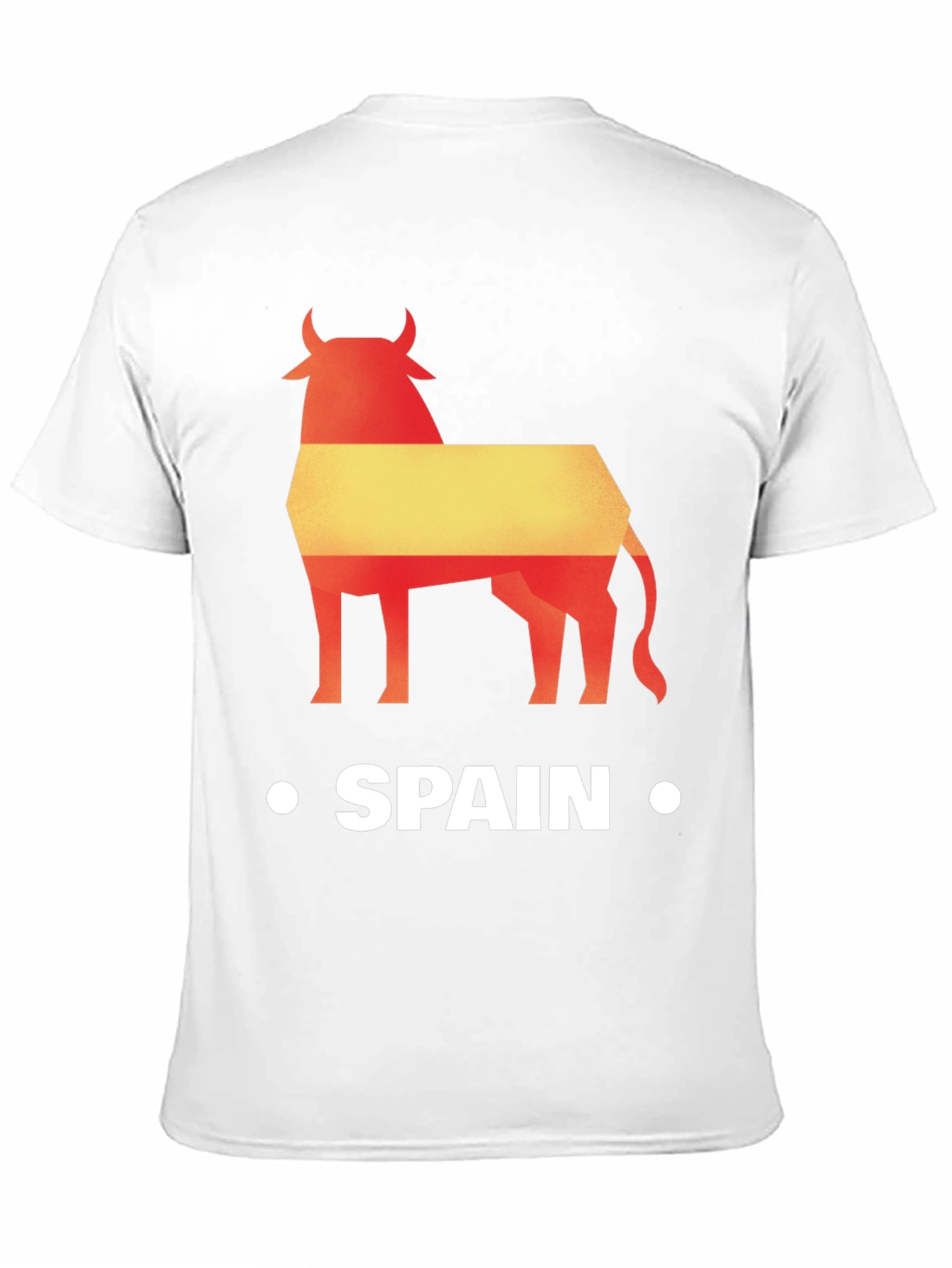 Spain Bull Graphic Tee - Black Cotton T-Shirt