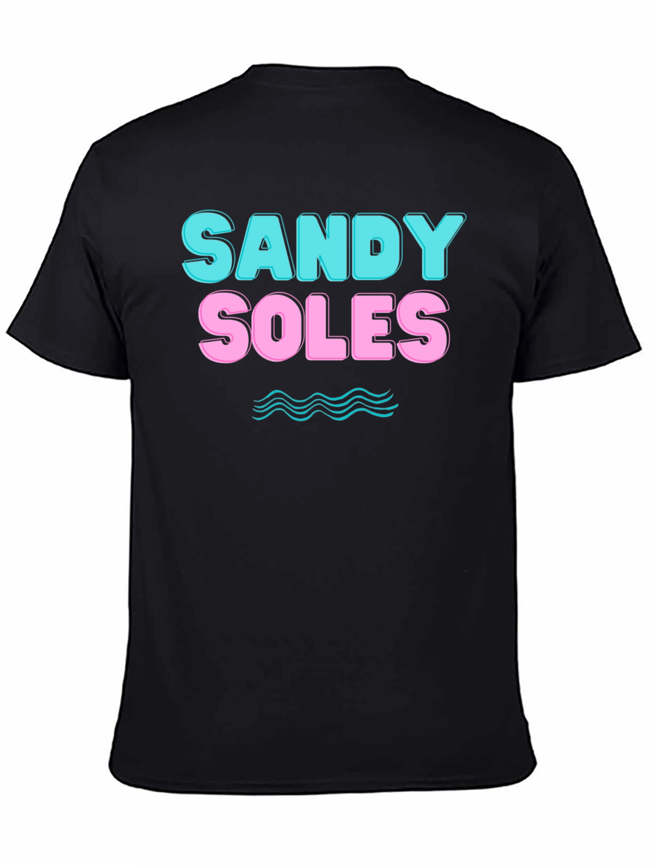 Sandy Soles Graphic Print T-Shirt - Black