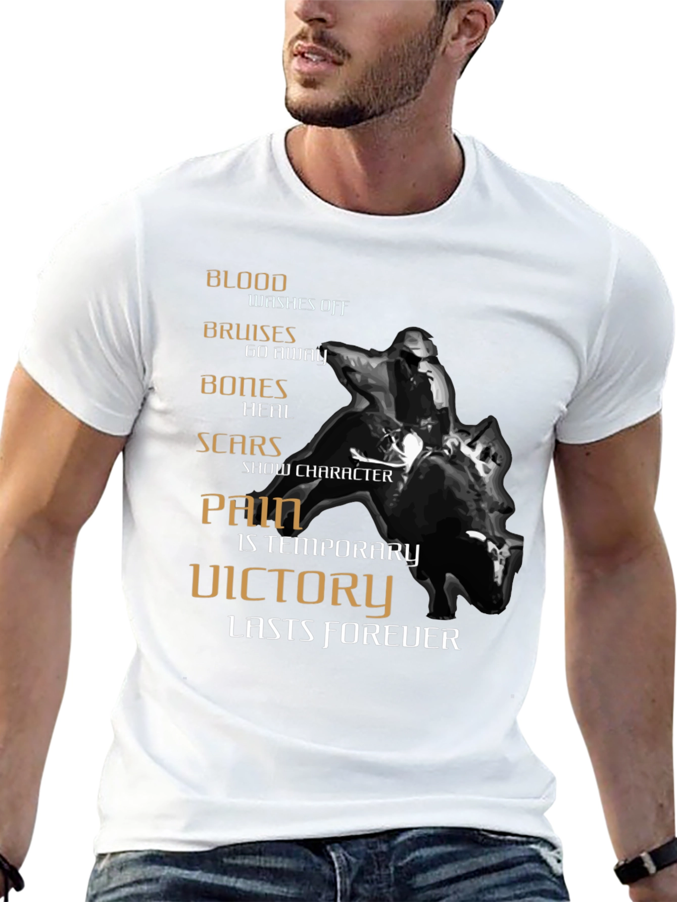Cowboy Bull Riding Graphic Tee