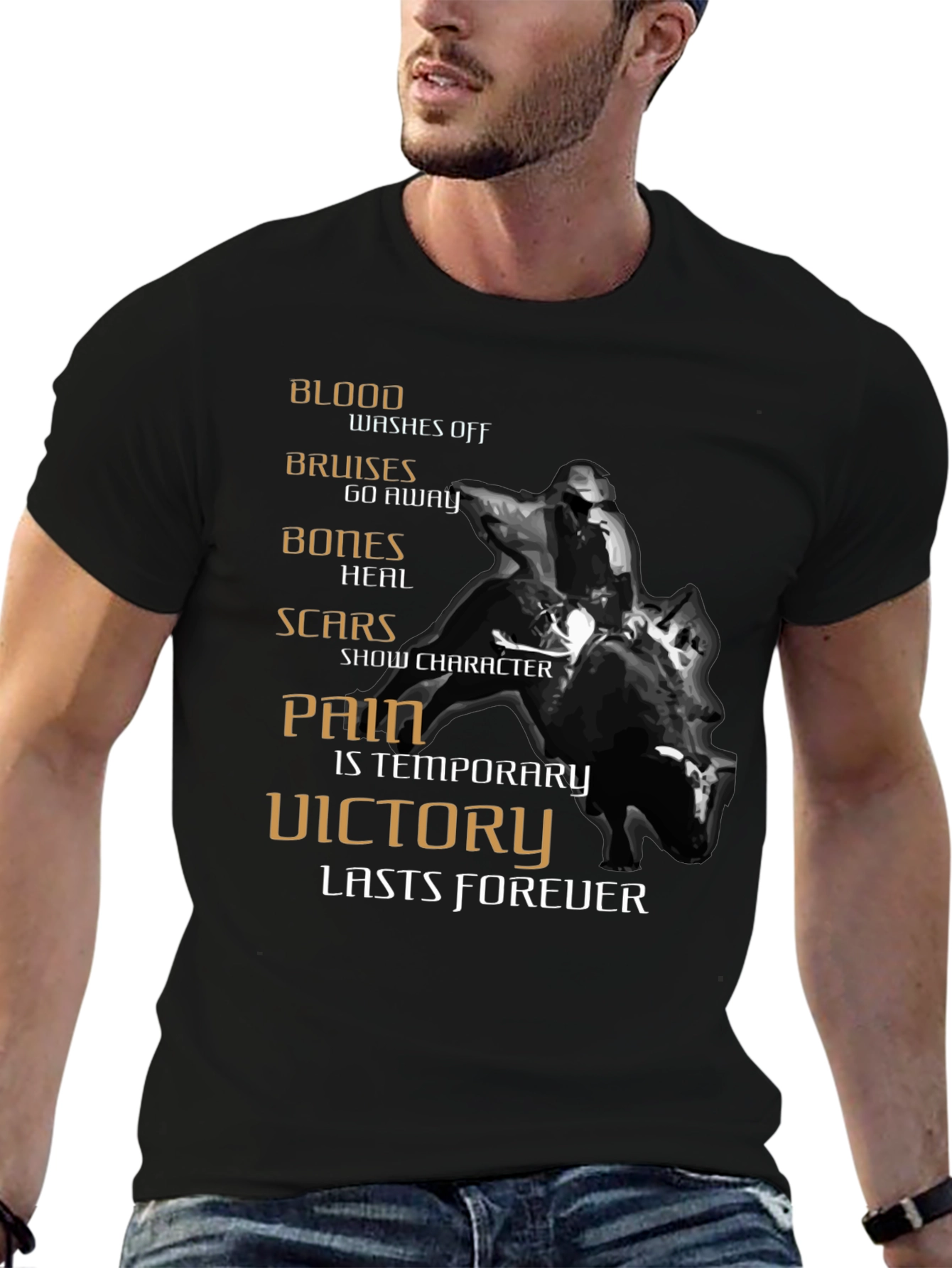 Cowboy Bull Riding Graphic Tee