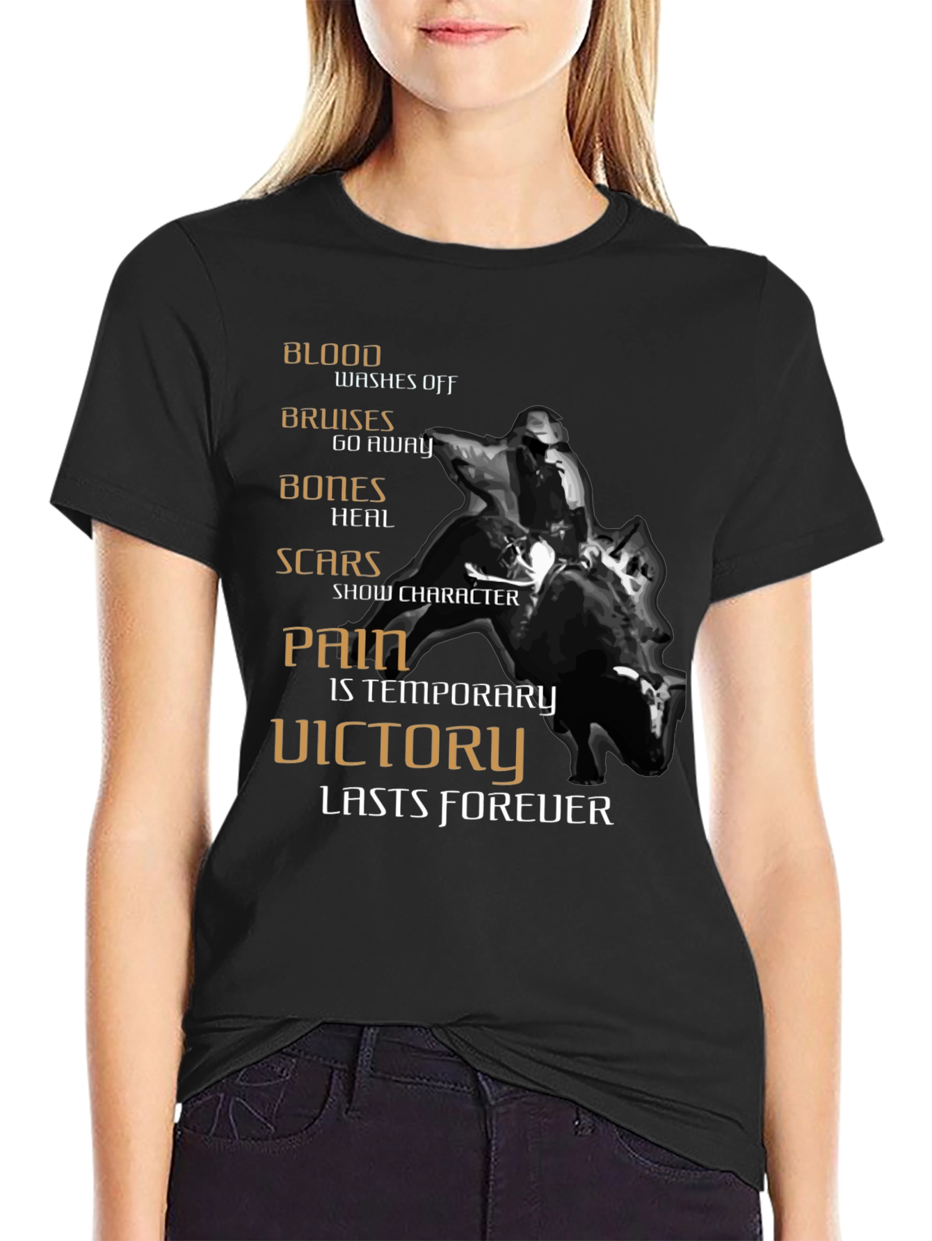 Cowboy Bull Riding Graphic Tee