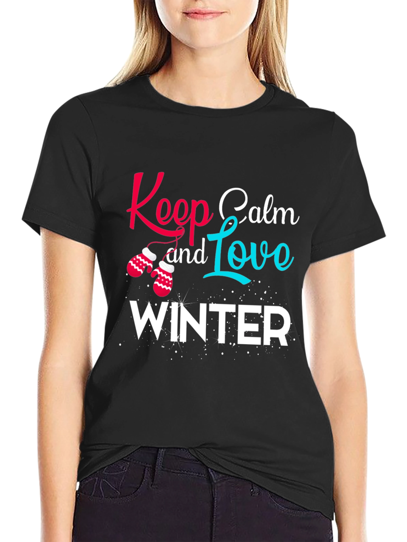 Keep Calm and Love Winter Graphic Tee
