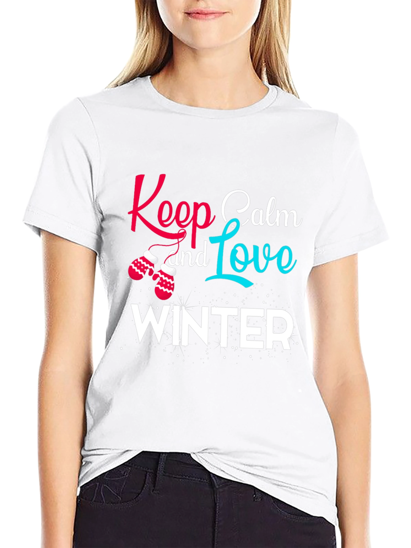 Keep Calm and Love Winter Graphic Tee