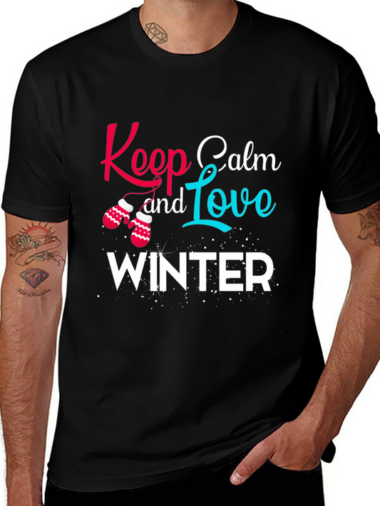 Keep Calm and Love Winter Graphic Tee