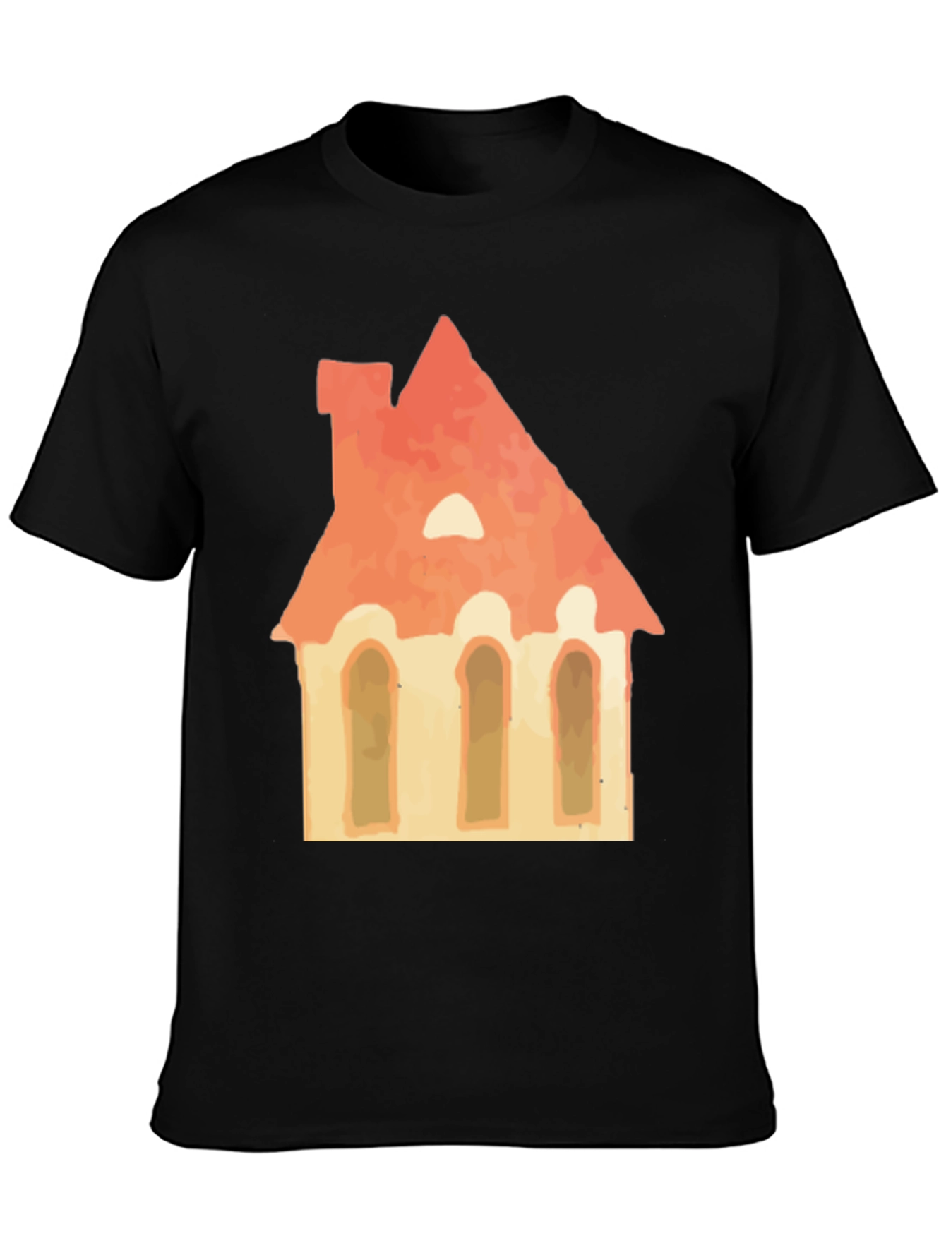 House Graphic Tee - Black Unisex T-Shirt