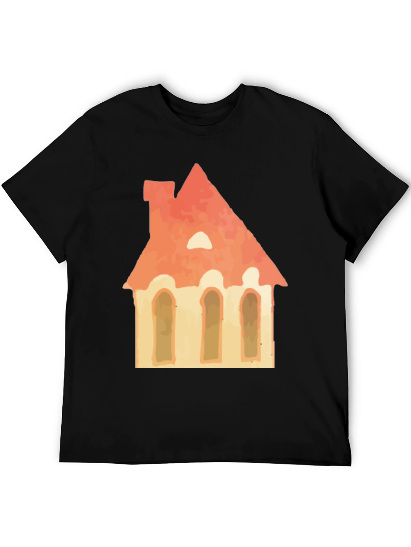 House Graphic Tee - Black Unisex T-Shirt