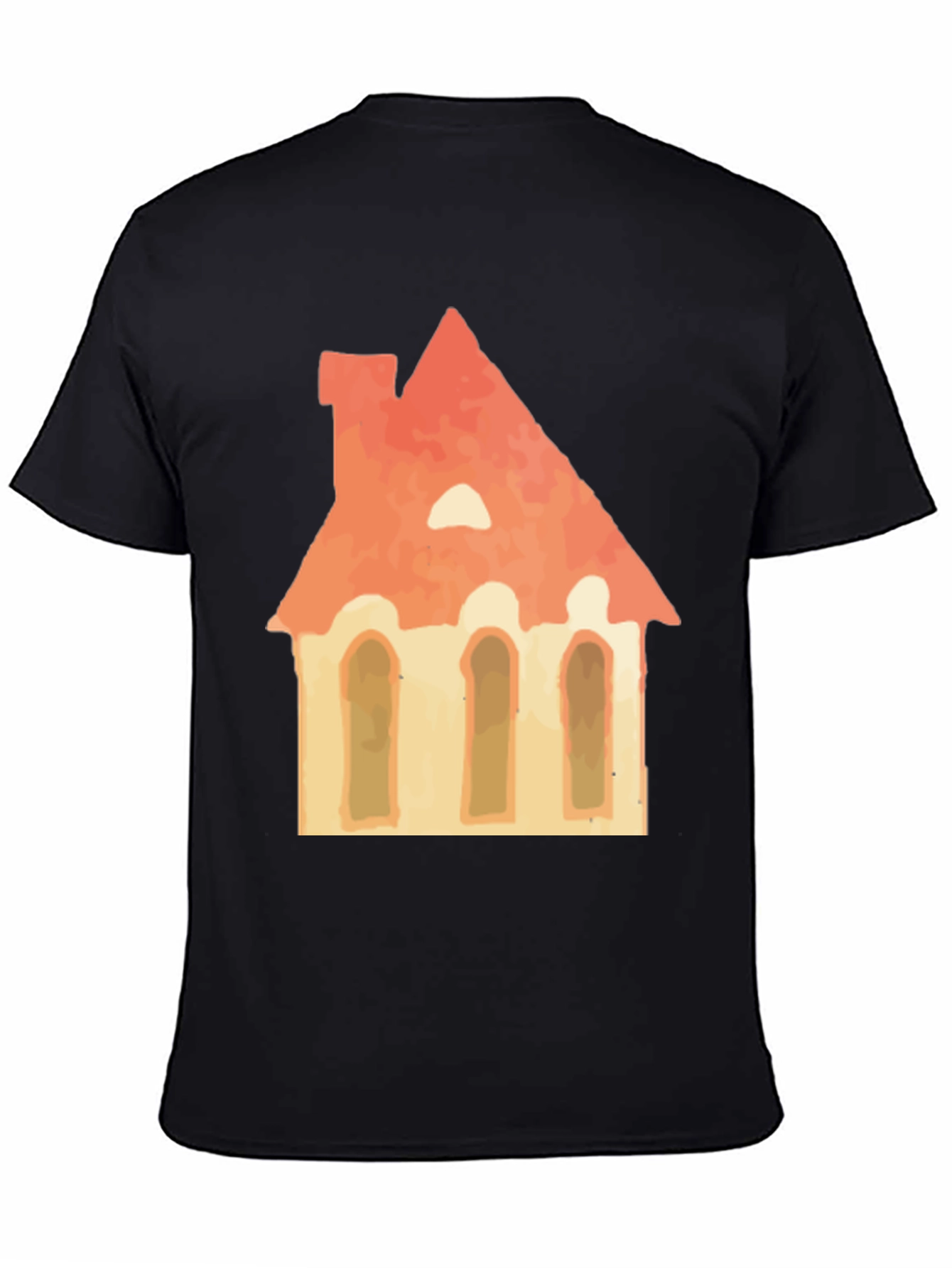 House Graphic Tee - Black Unisex T-Shirt