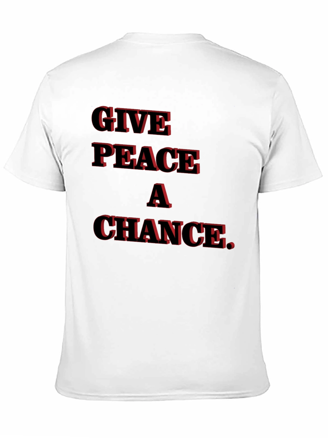Give Peace A Chance Black T-Shirt