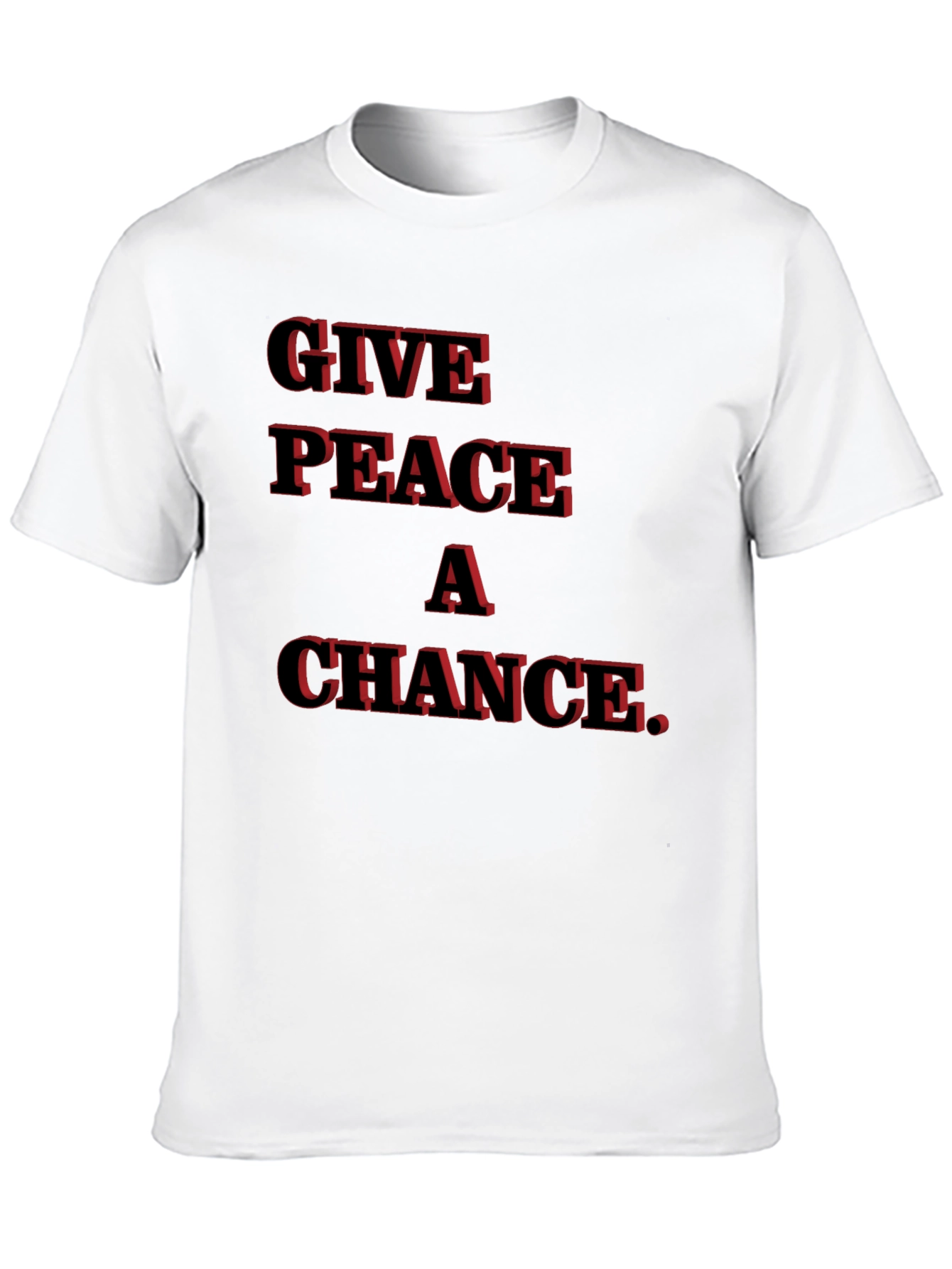 Give Peace A Chance Black T-Shirt