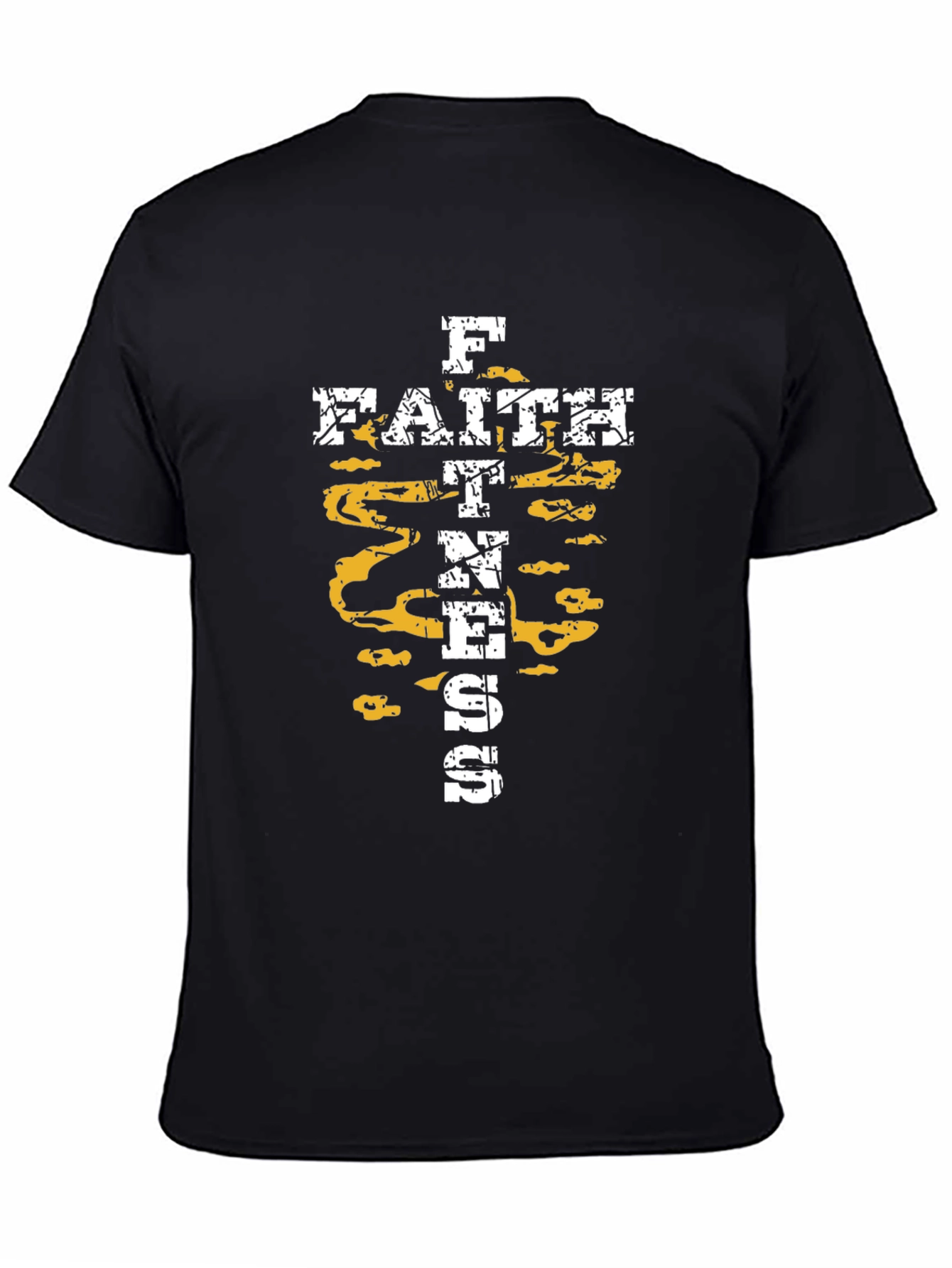 Faith Fitness T-Shirt - Black Christian Inspired Gym Wear