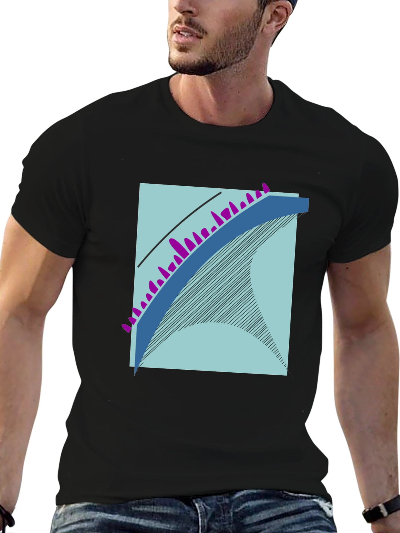 Abstract Design Graphic Tee - Modern Art Shirt