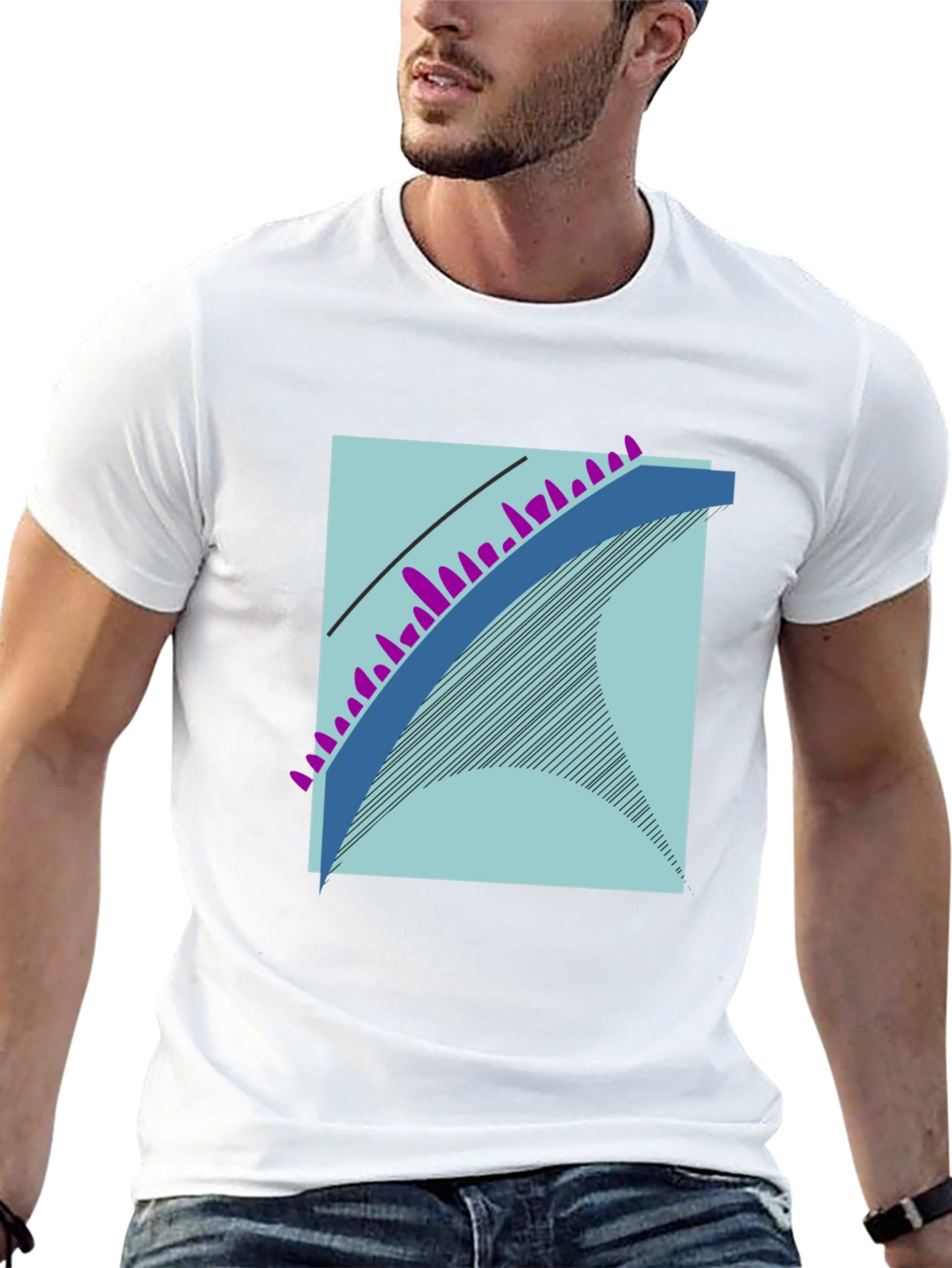 Abstract Design Graphic Tee - Modern Art Shirt