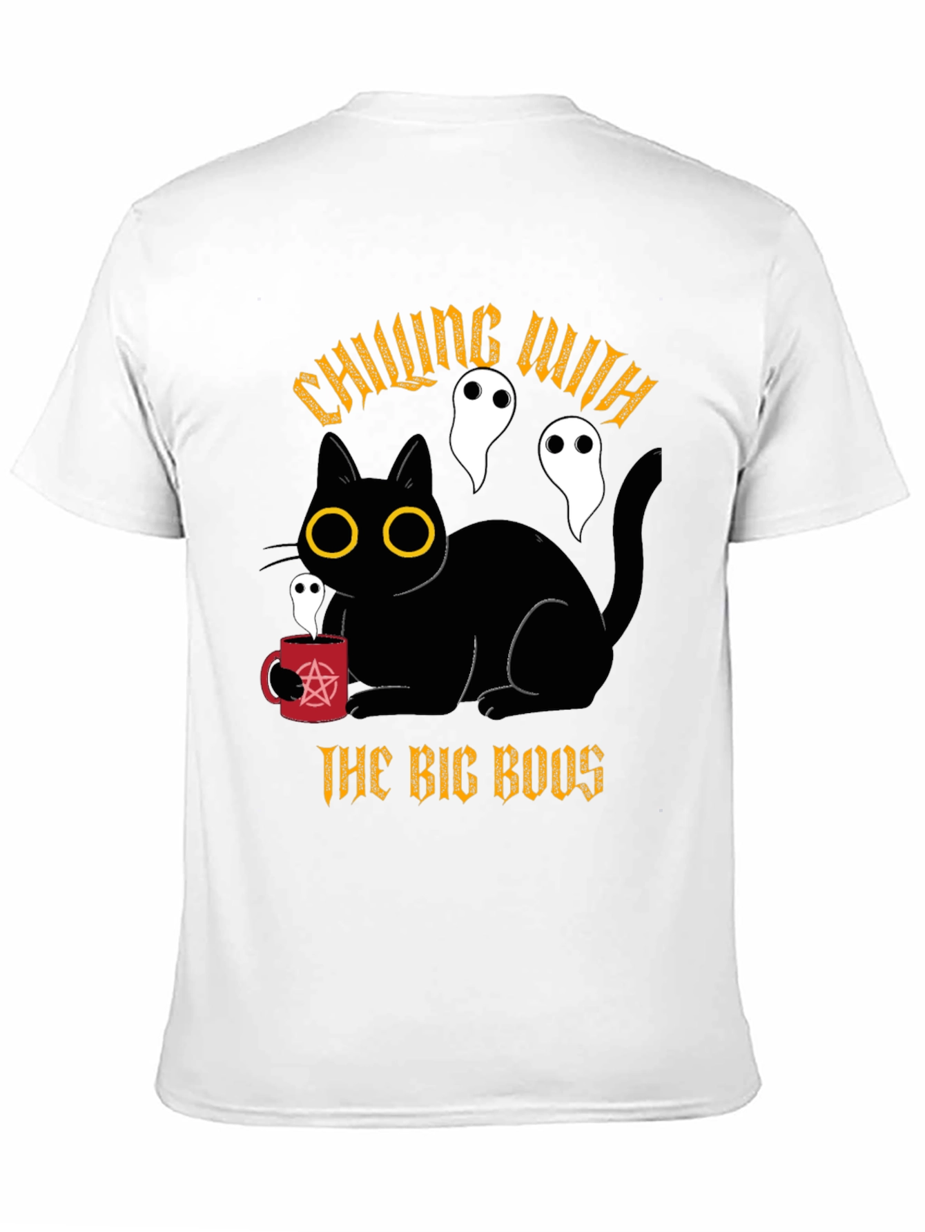 Chilling With The Big Boos Black Cat T-Shirt