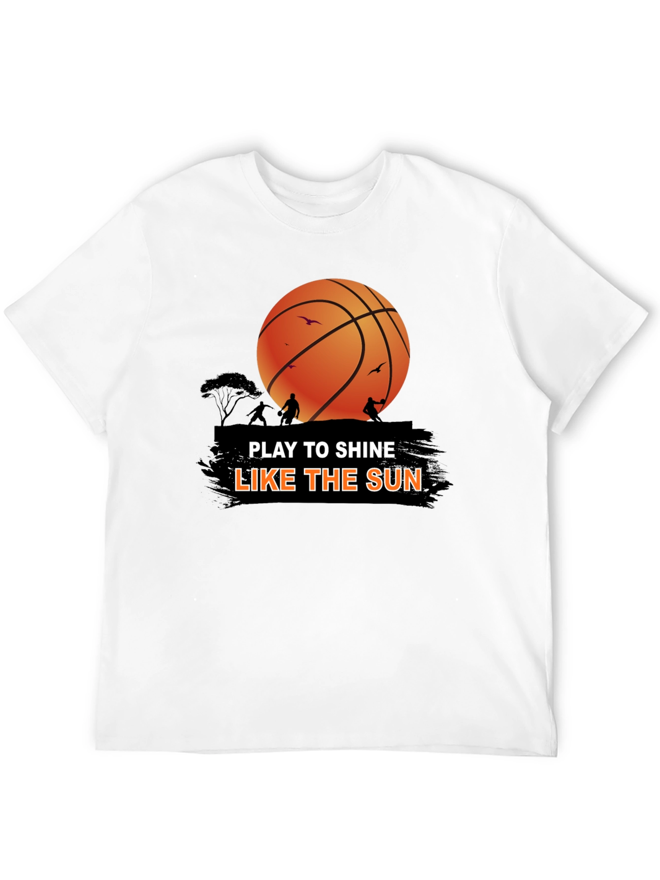 Basketball Play to Shine Graphic T-Shirt