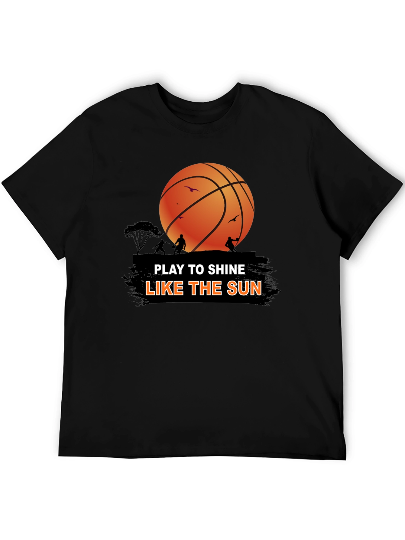 Basketball Play to Shine Graphic T-Shirt