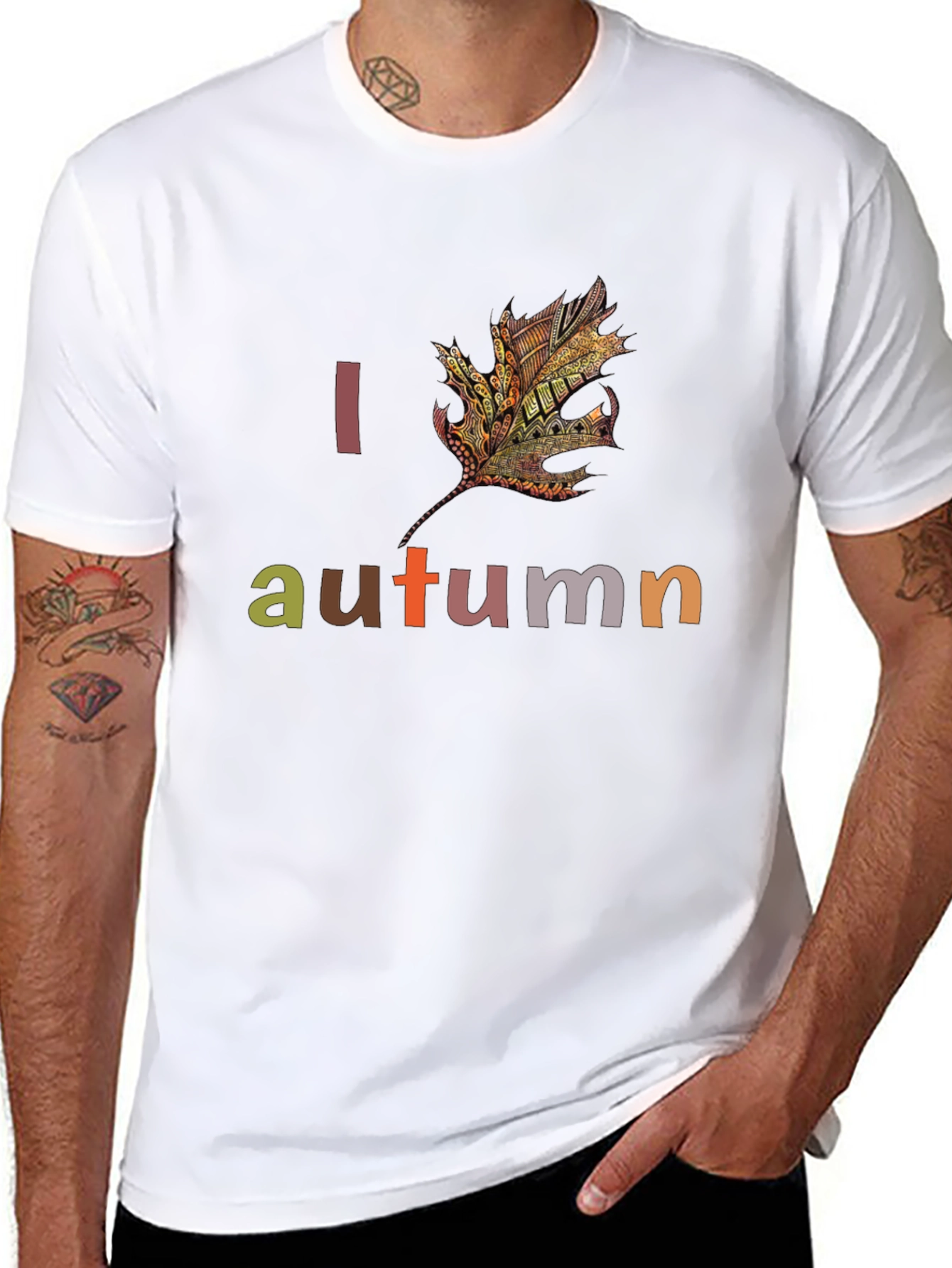 I Love Autumn Graphic T-Shirt