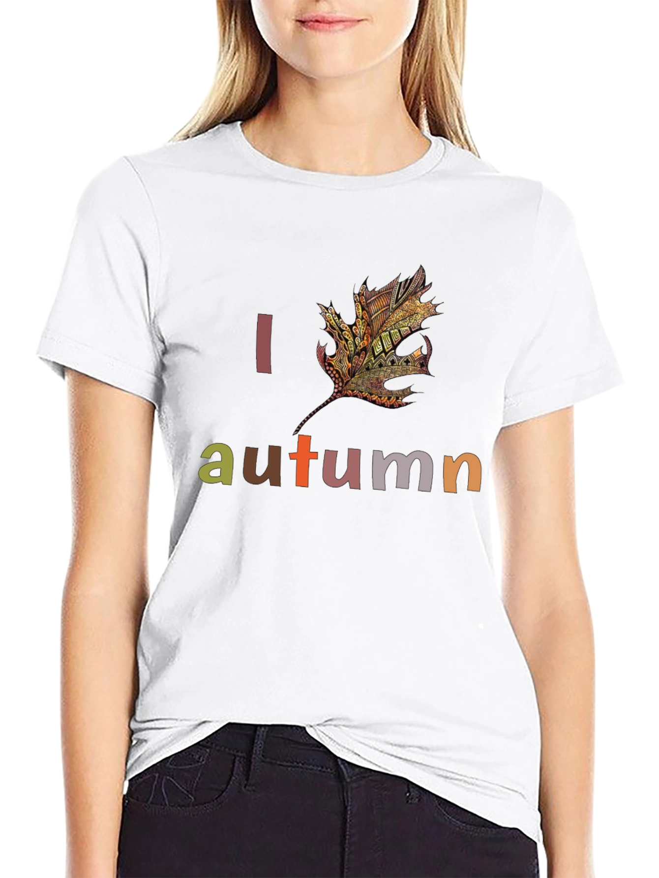 I Love Autumn Graphic T-Shirt