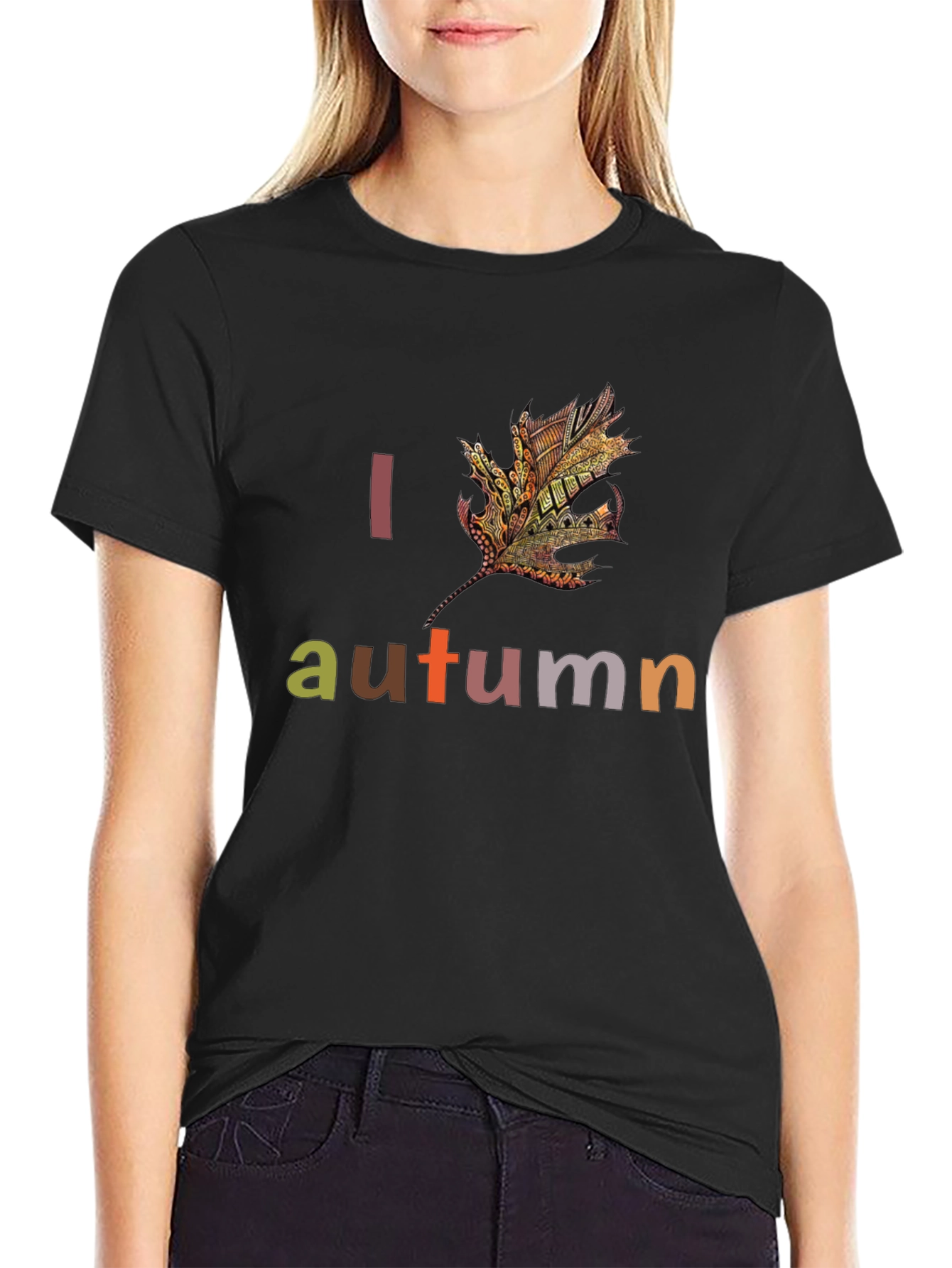 I Love Autumn Graphic T-Shirt