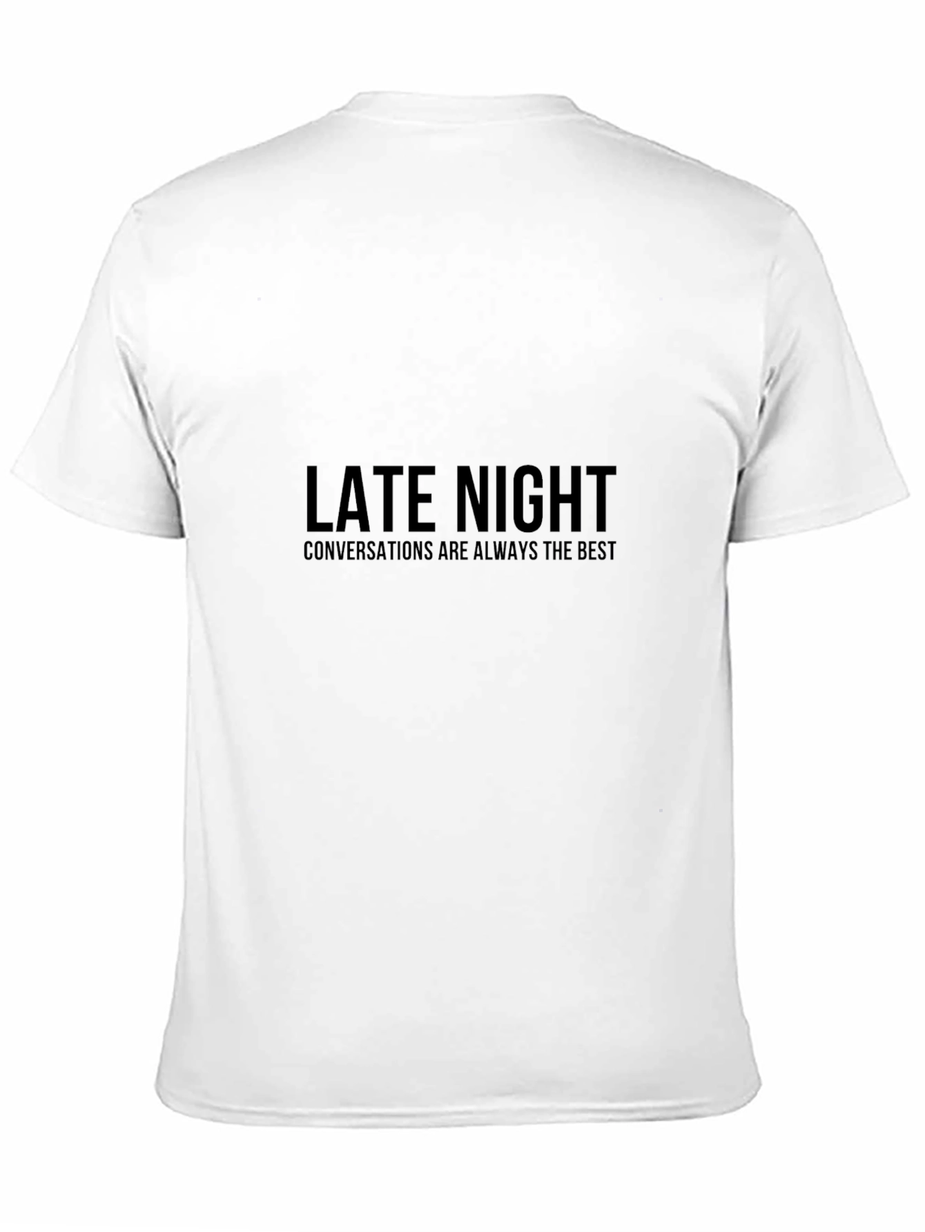 Late Night Conversations T-Shirt - Unisex Black Tee